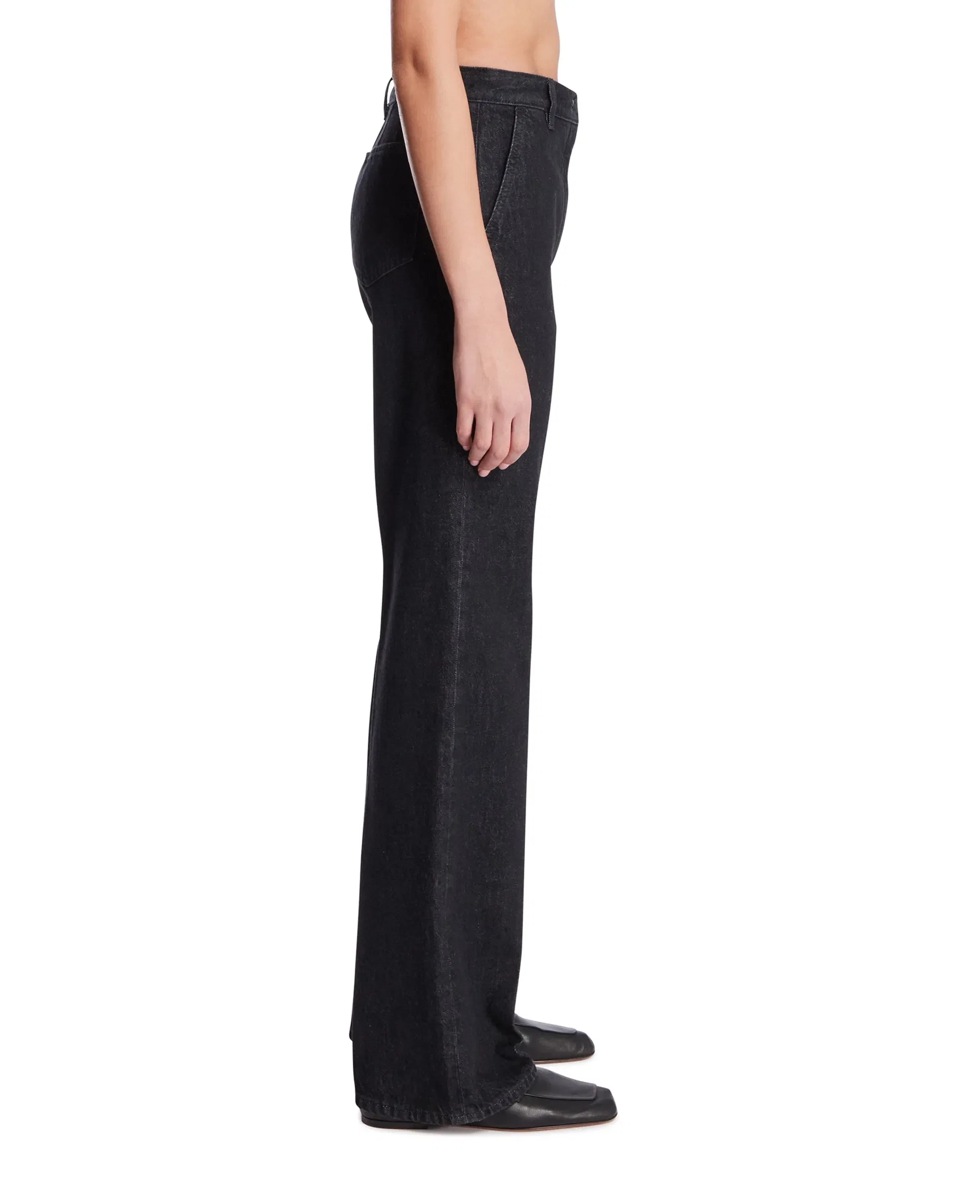 The Row Jeans Vita in Cotone Neri