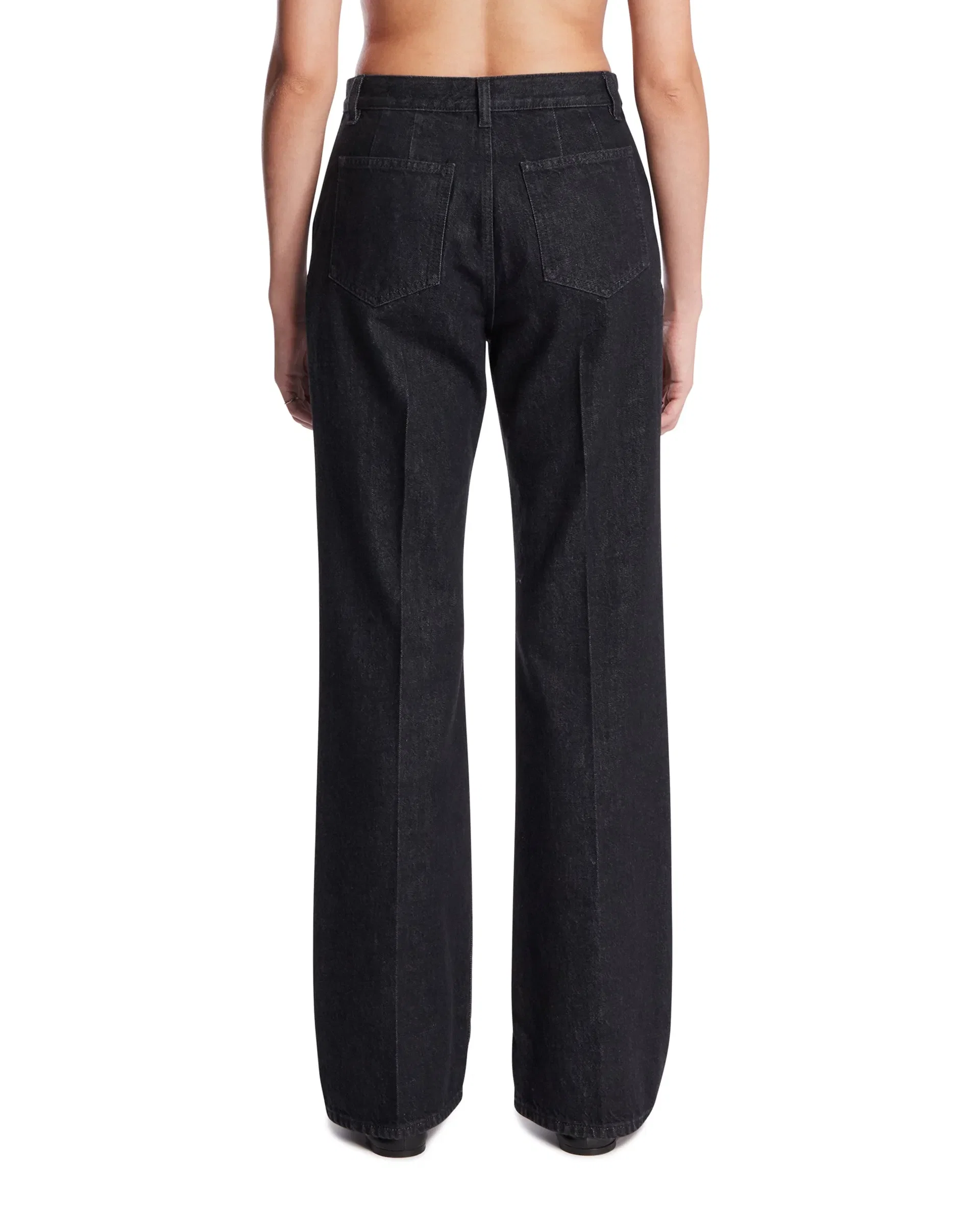 The Row Jeans Vita in Cotone Neri