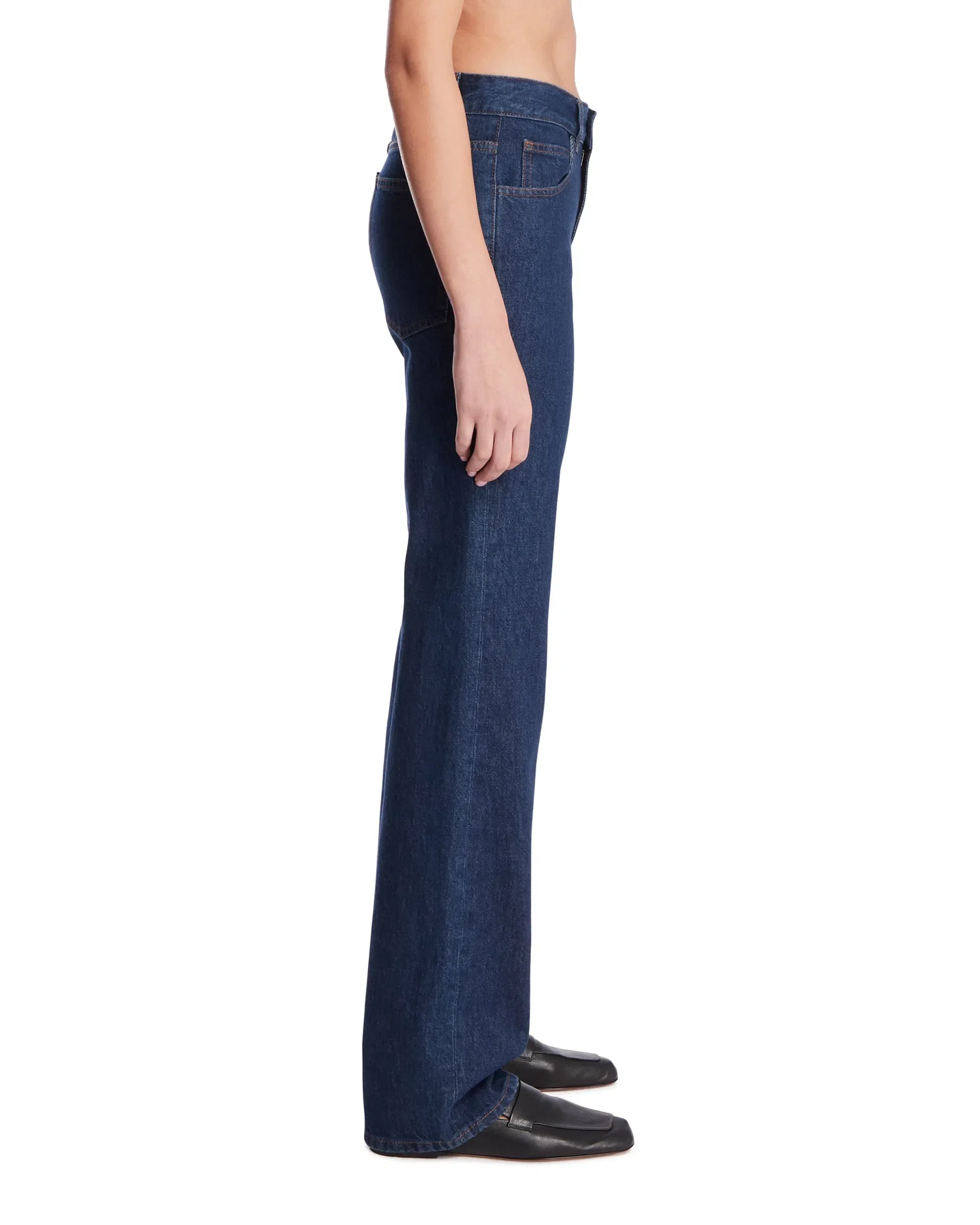 The Row Jeans in Cotone Carlyl Blu