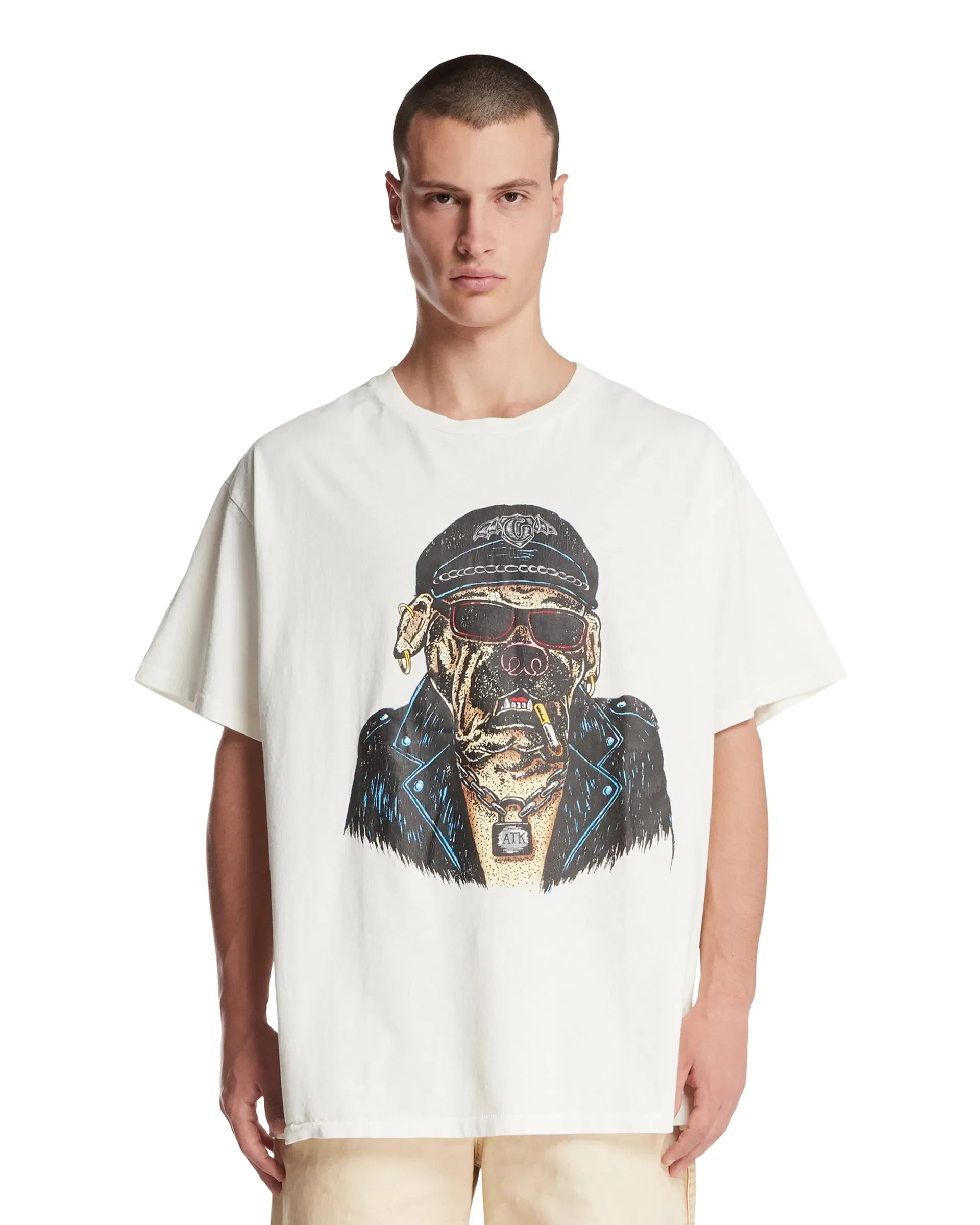 GALLERY DEPARTMENT T-Shirt Oct Biker Dog Bianca