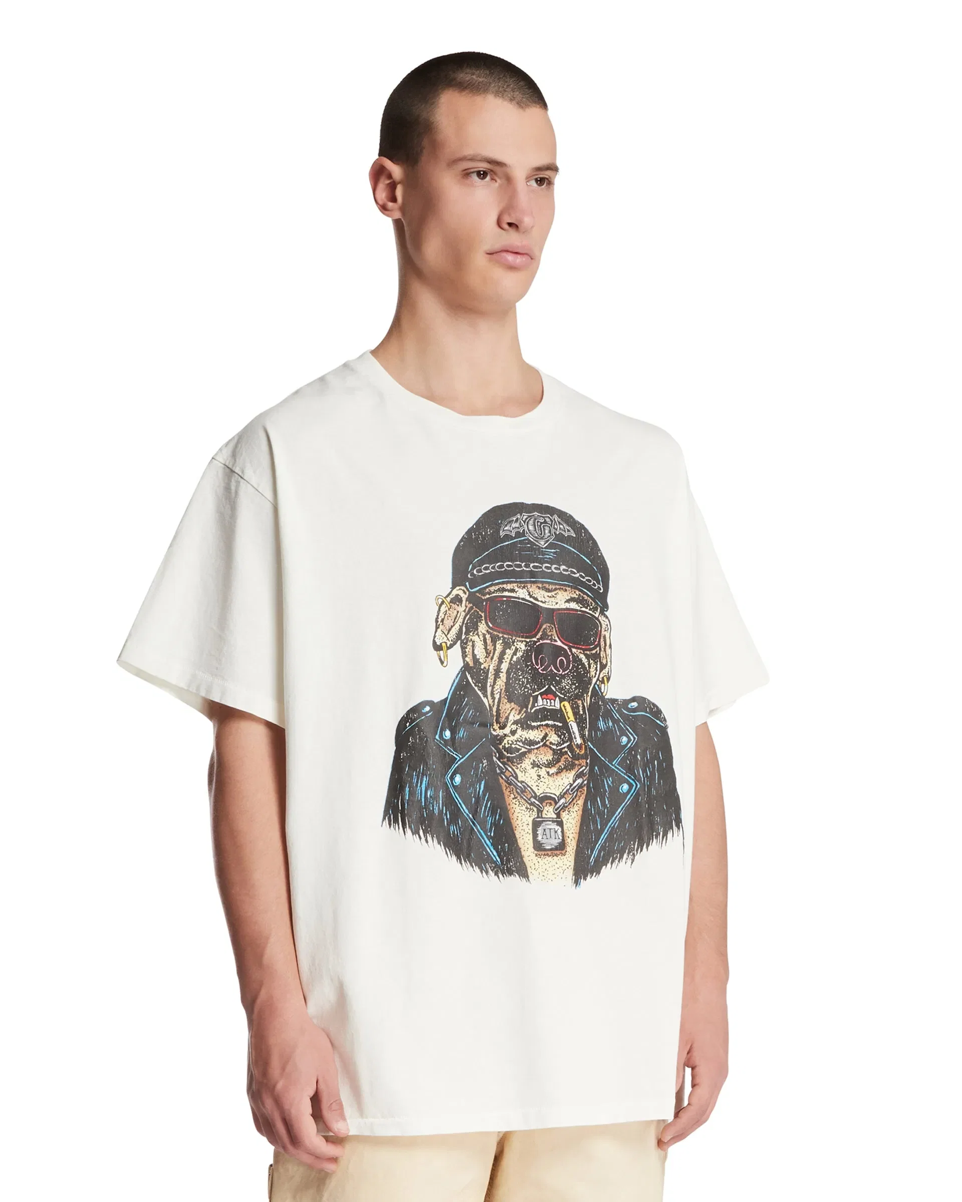 GALLERY DEPARTMENT T-Shirt Oct Biker Dog Bianca