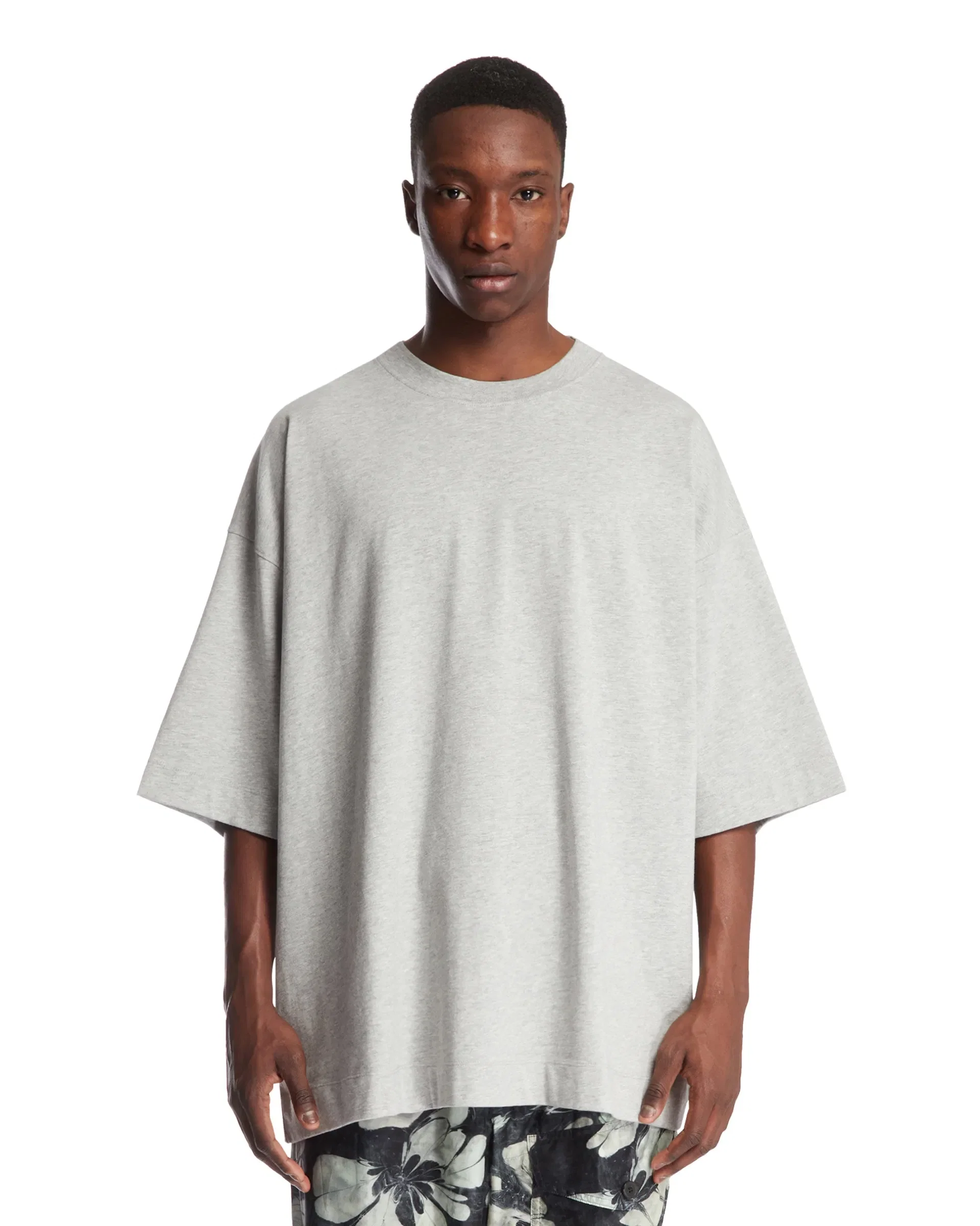 DRIES VAN NOTEN T-Shirt Oversize Grigia