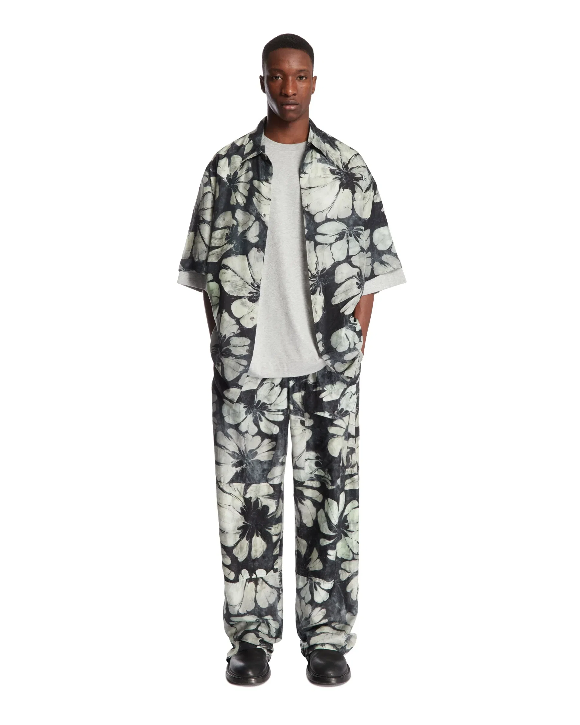 DRIES VAN NOTEN T-Shirt Oversize Grigia
