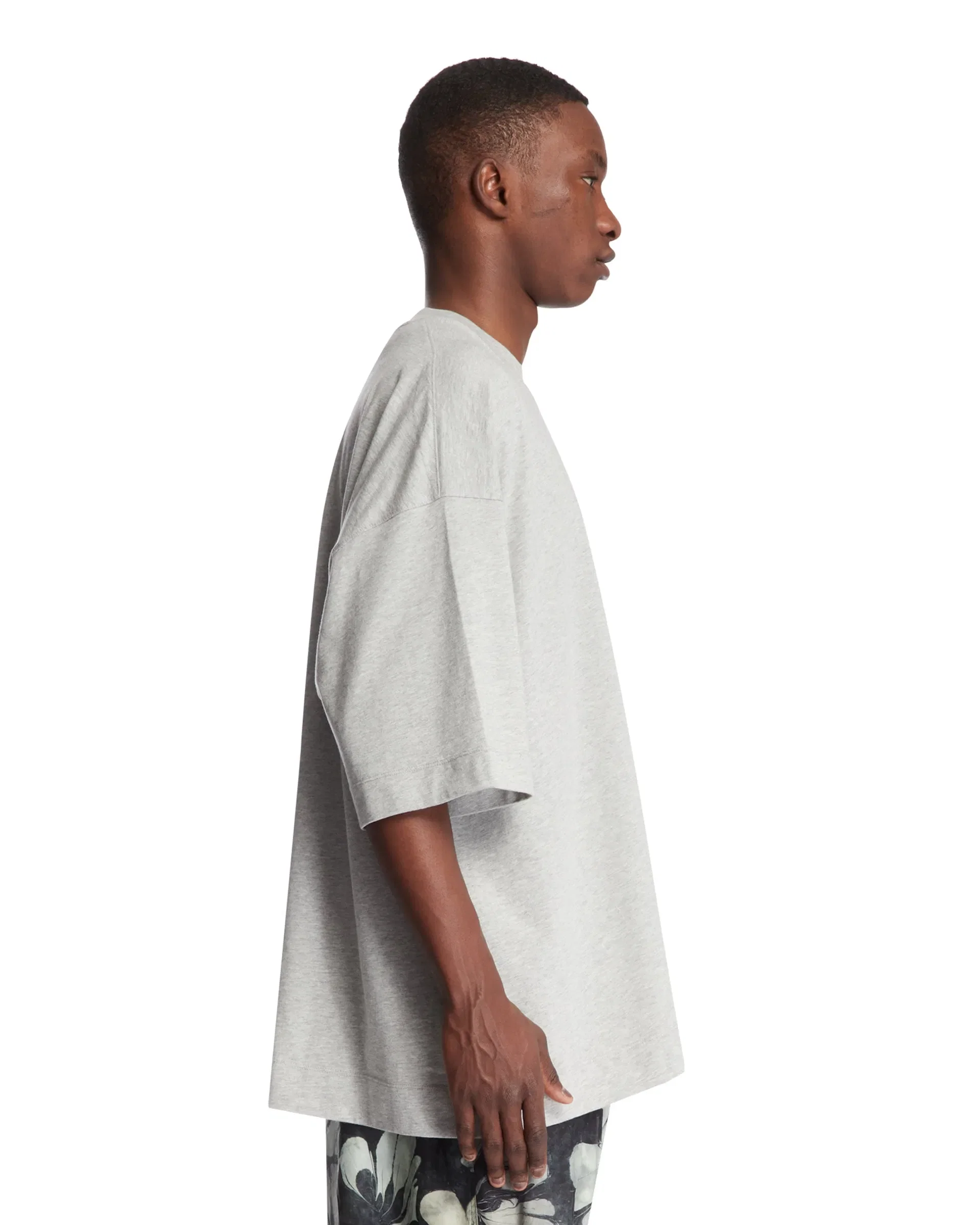 DRIES VAN NOTEN T-Shirt Oversize Grigia