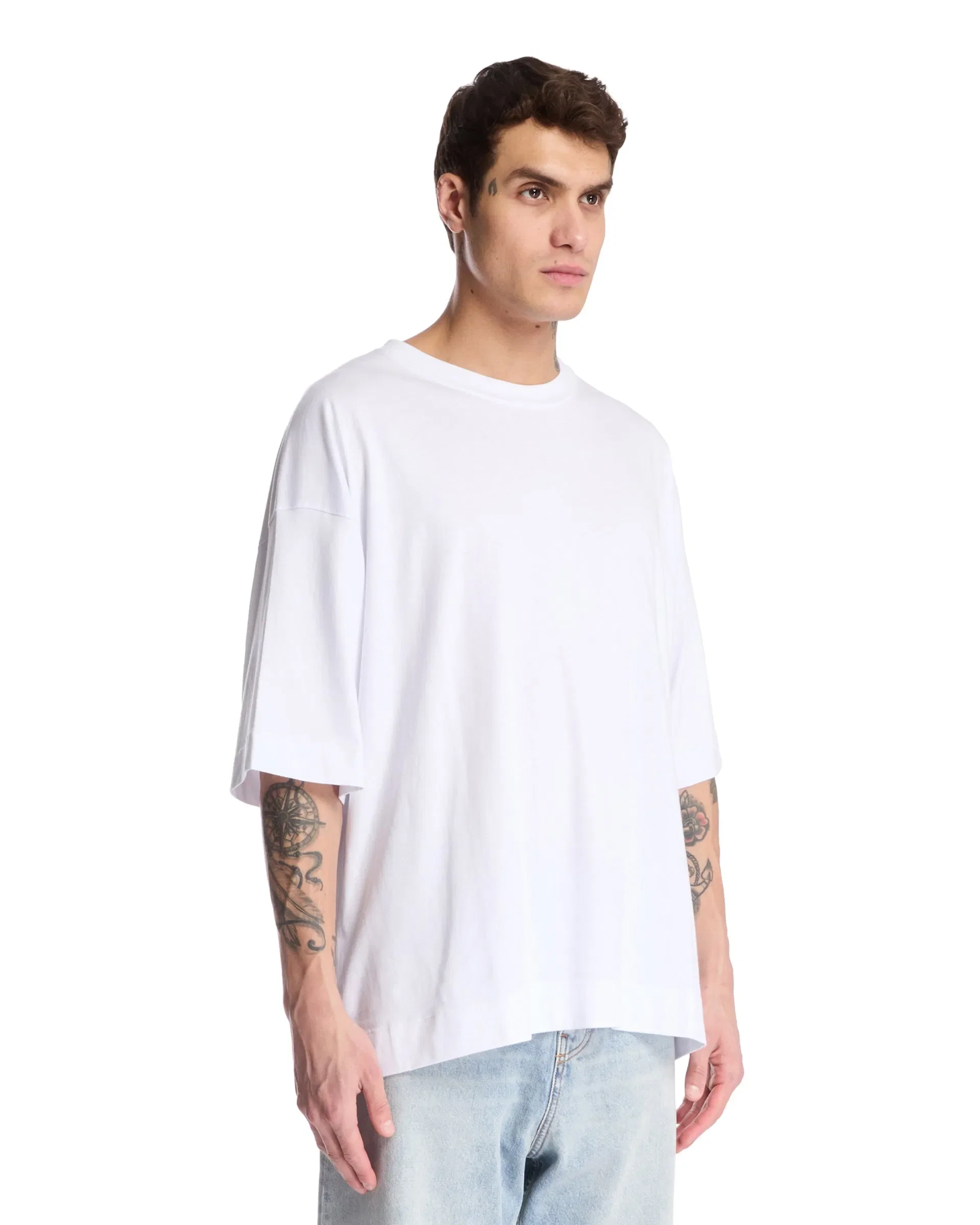 DRIES VAN NOTEN T-Shirt In Cotone Bianca