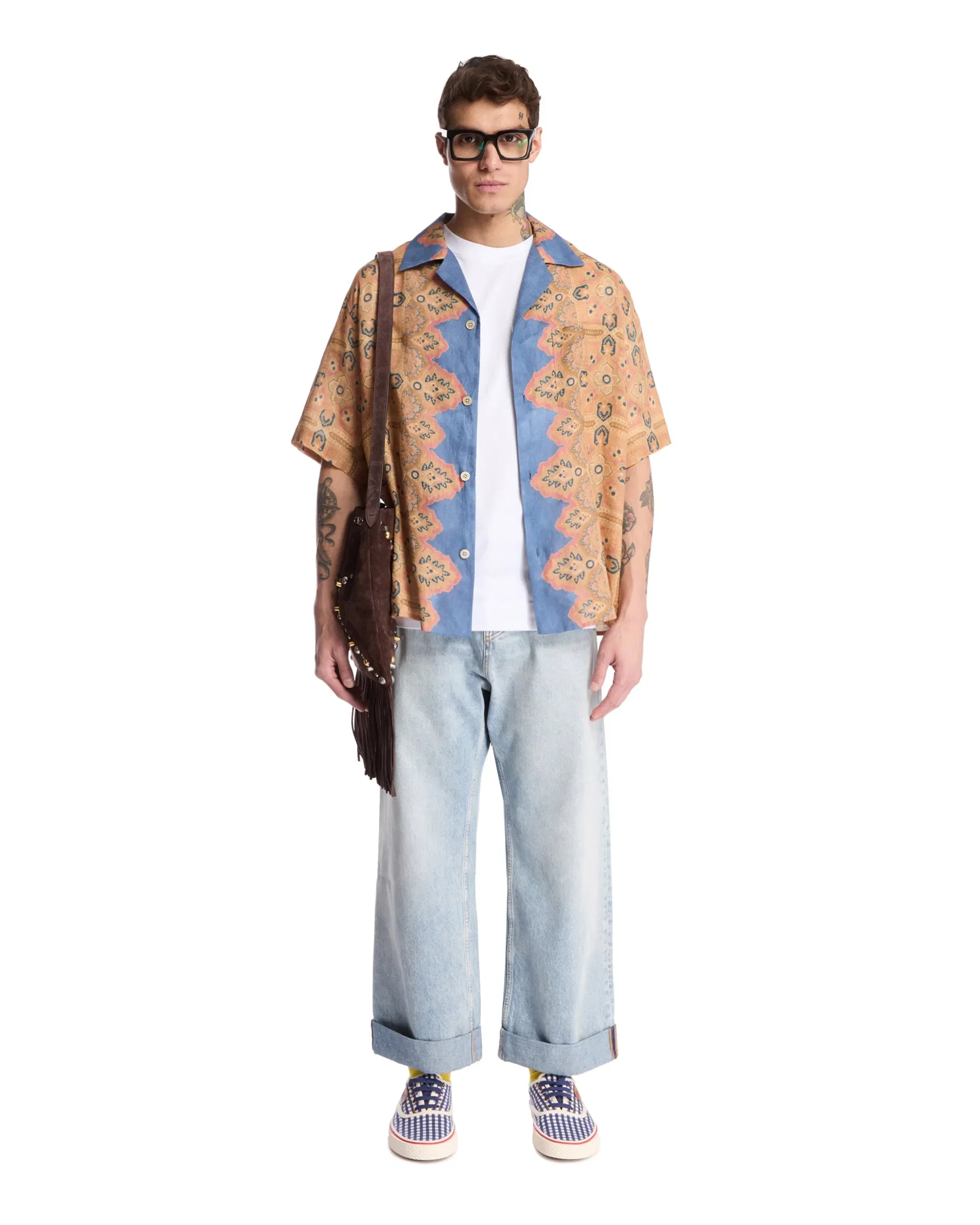 DRIES VAN NOTEN T-Shirt In Cotone Bianca