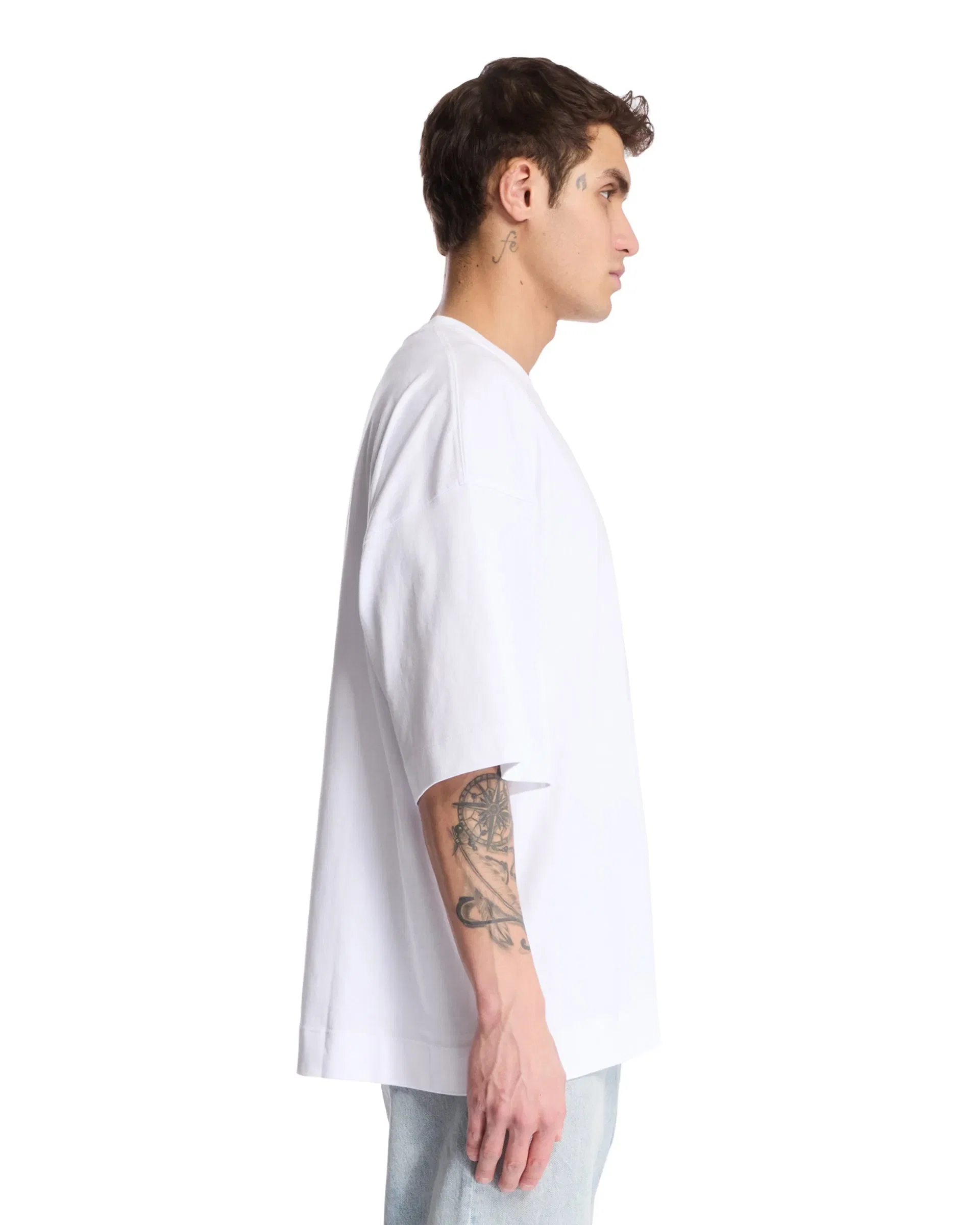 DRIES VAN NOTEN T-Shirt In Cotone Bianca