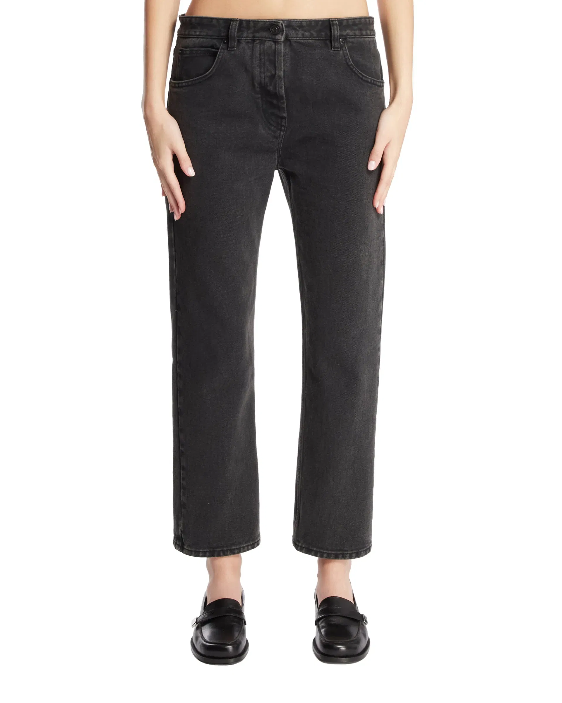 The Row Jeans in Cotone Riaco Neri