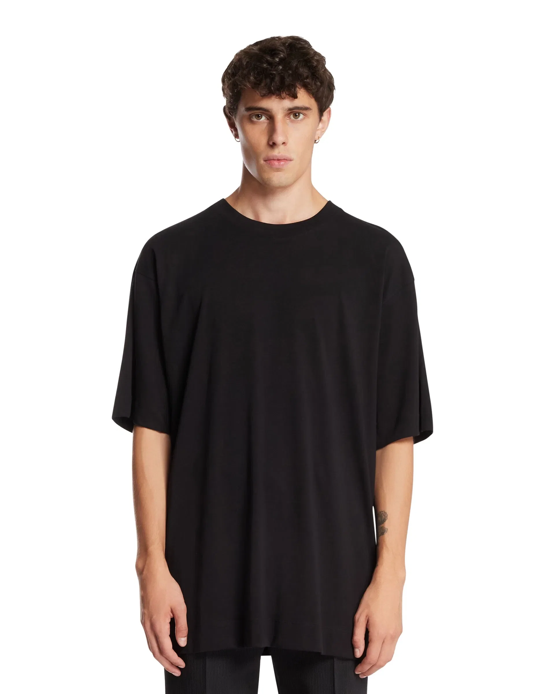 DRIES VAN NOTEN T-Shirt Girocollo Nera