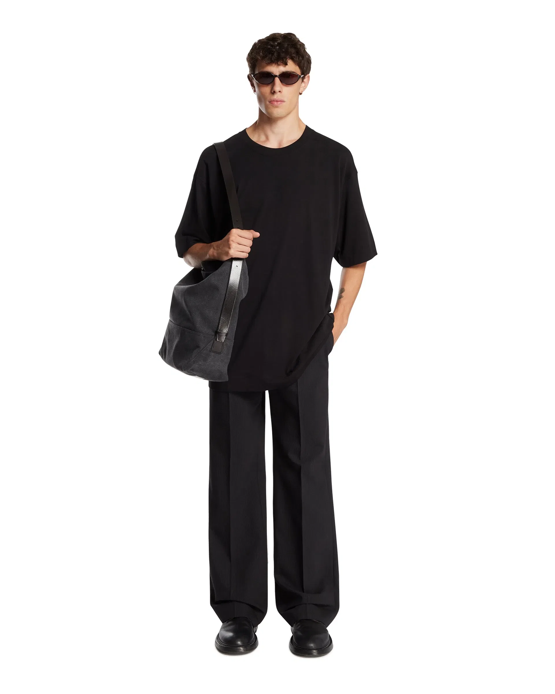 DRIES VAN NOTEN T-Shirt Girocollo Nera