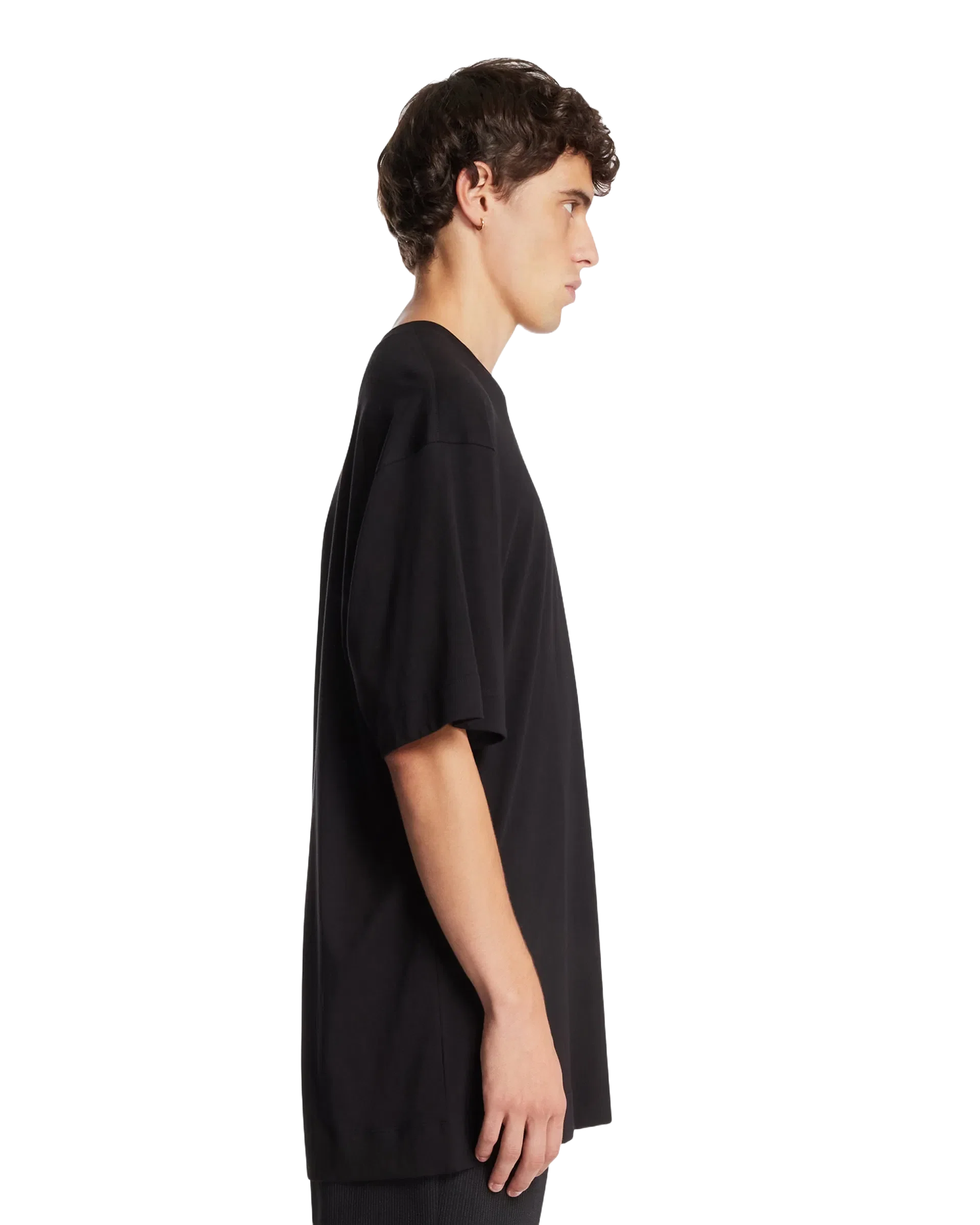 DRIES VAN NOTEN T-Shirt Girocollo Nera