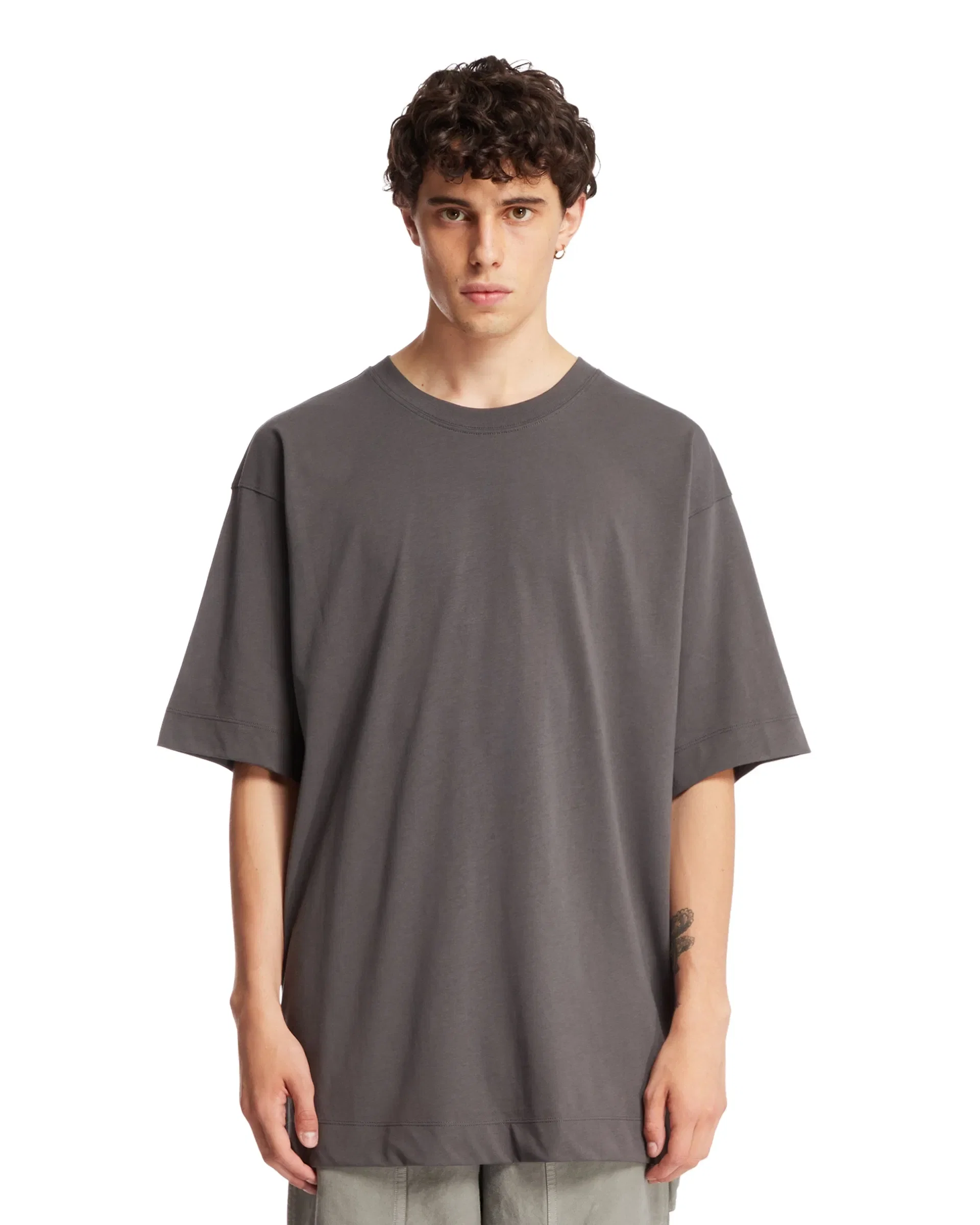 DRIES VAN NOTEN T-Shirt Girocollo Grigia
