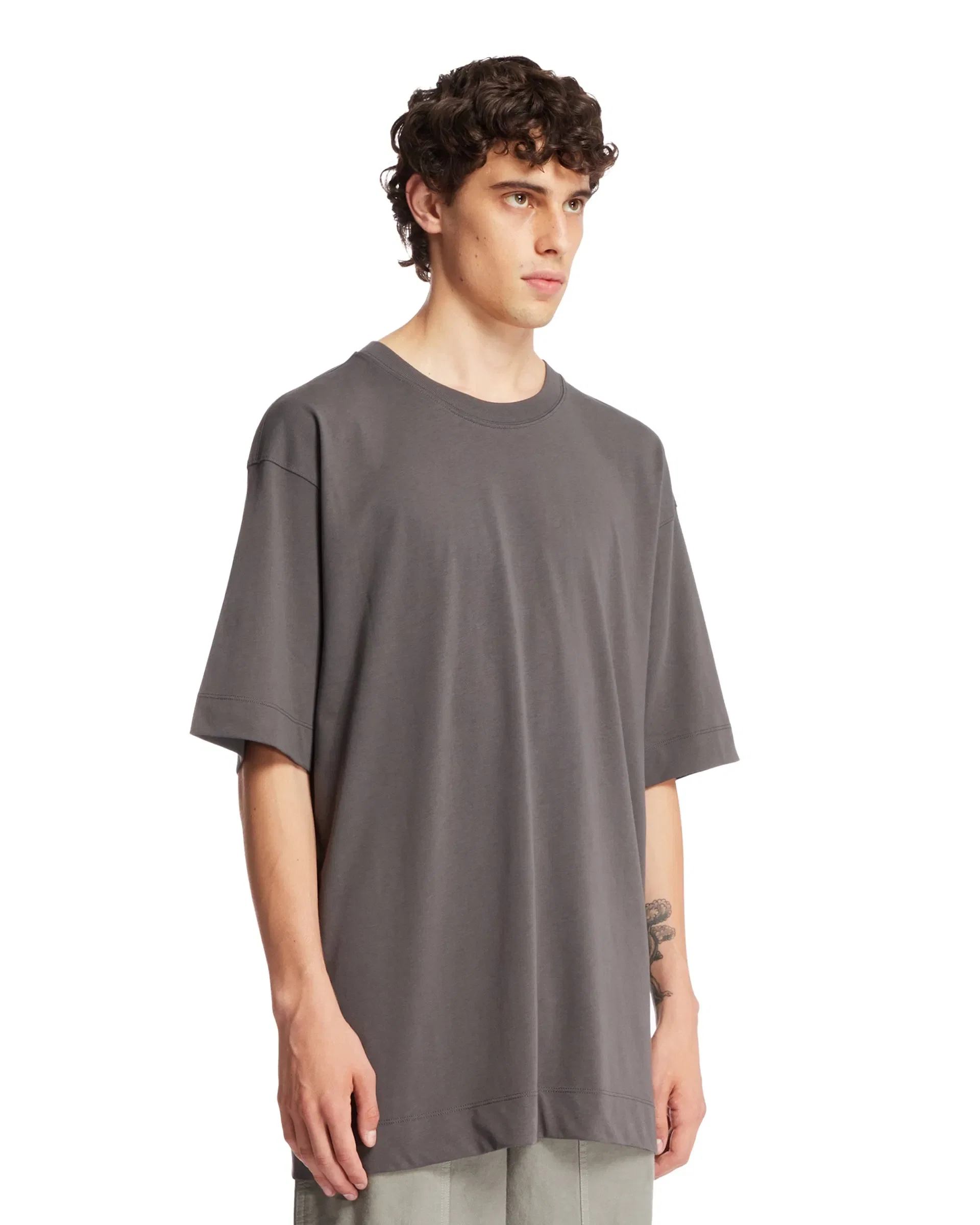 DRIES VAN NOTEN T-Shirt Girocollo Grigia