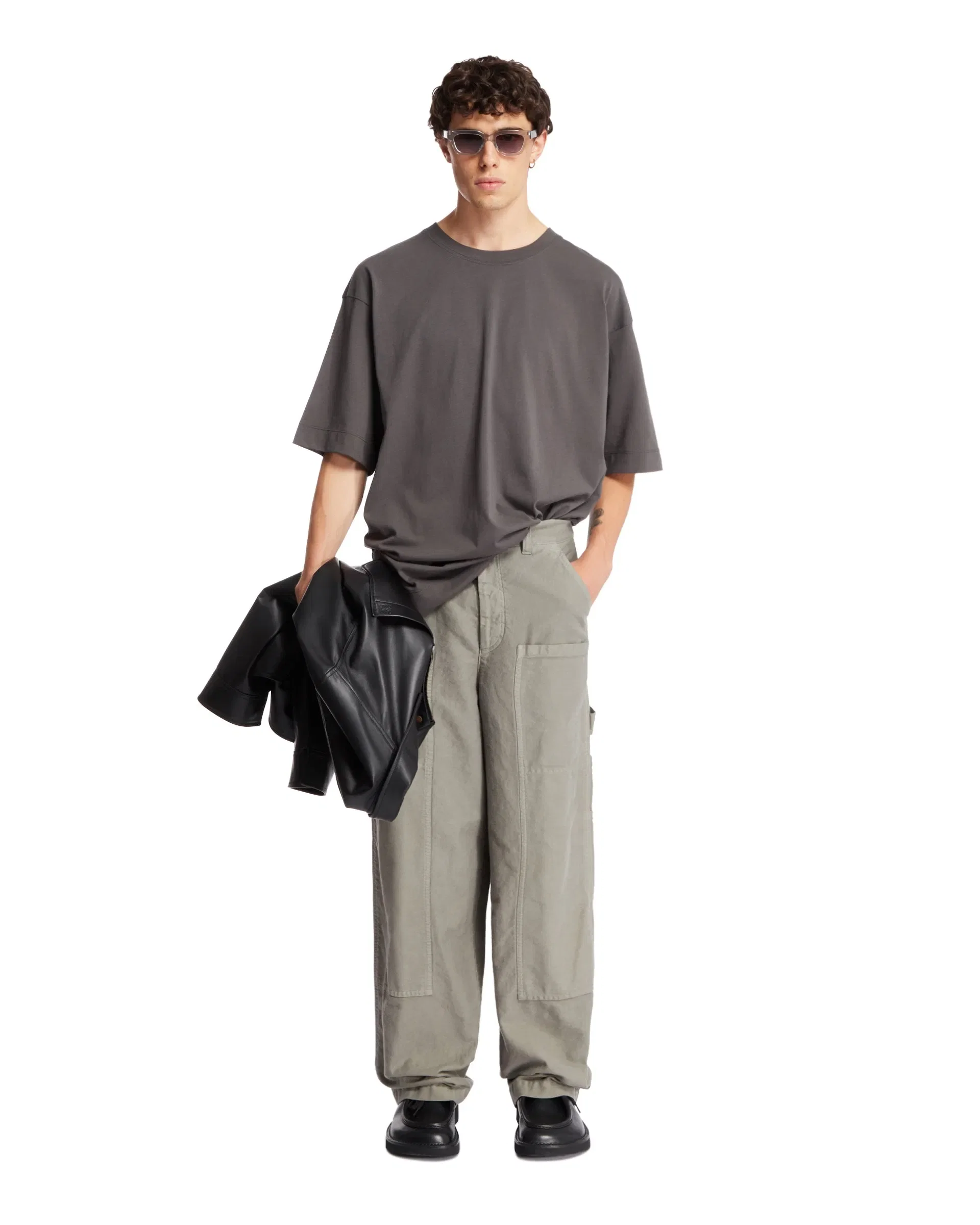 DRIES VAN NOTEN T-Shirt Girocollo Grigia