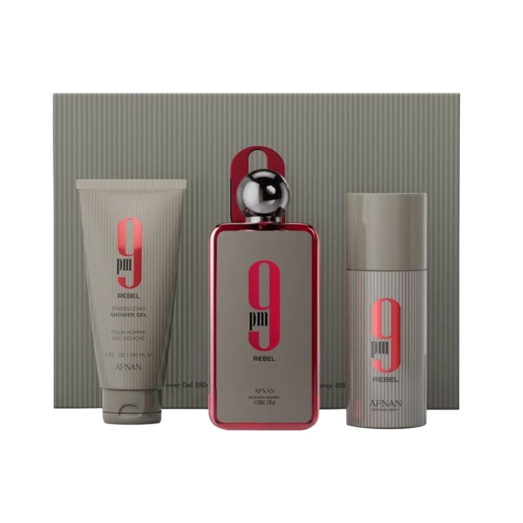 Afnan 9PM Rebel 3 Piece 100ml Eau De Parfum