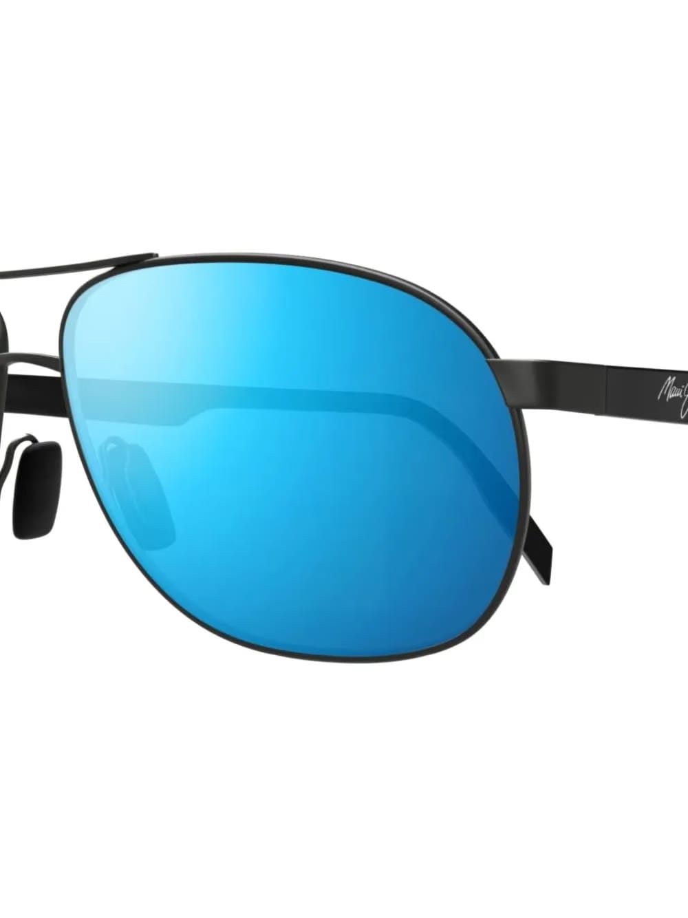 mirrored oval-frame sunglasses