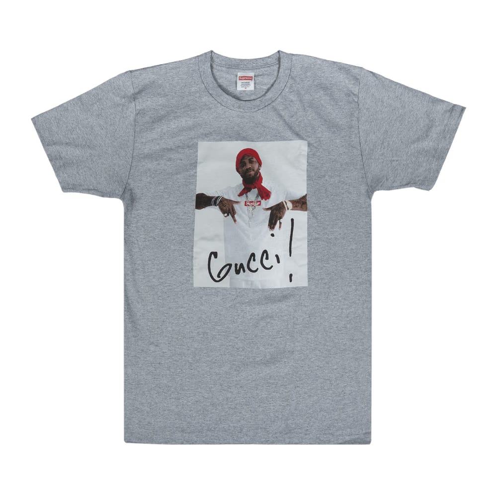 Supreme Gucci Mane T-Shirt Grey