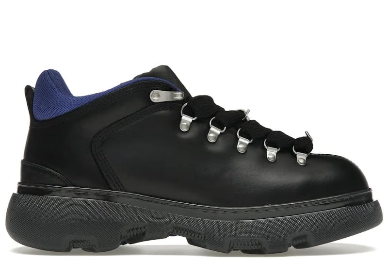 Burberry Leather Trek Boot Black