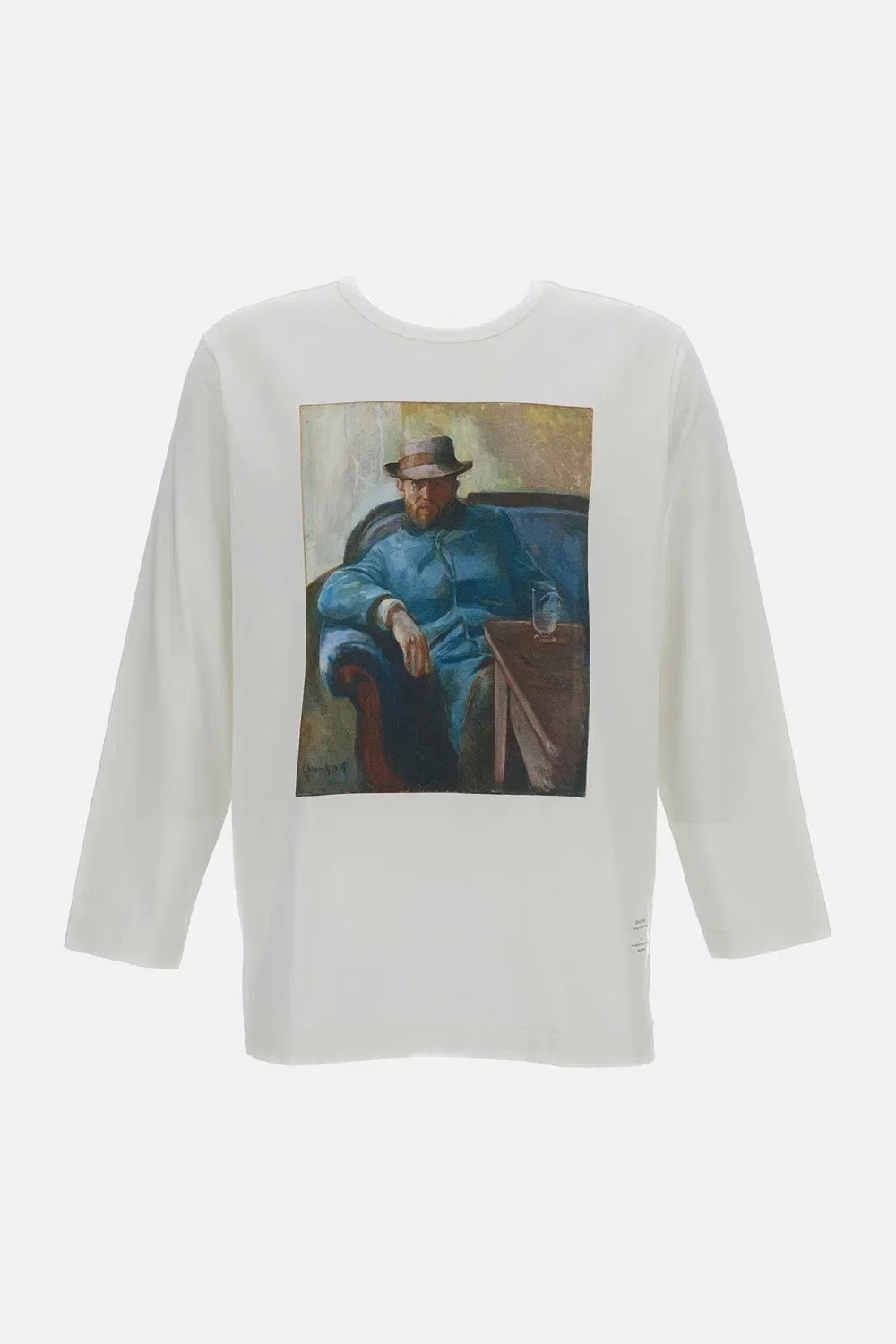 Junya Watanabe T-SHIRT MANICHE LUNGHE CON STAMPA