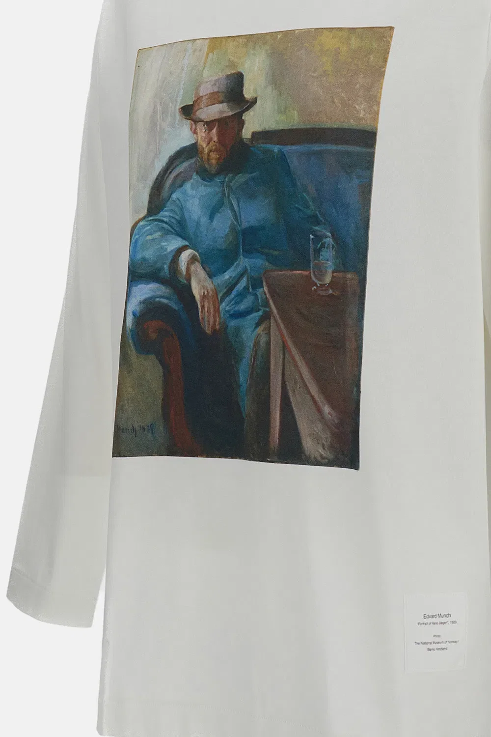 Junya Watanabe T-SHIRT MANICHE LUNGHE CON STAMPA