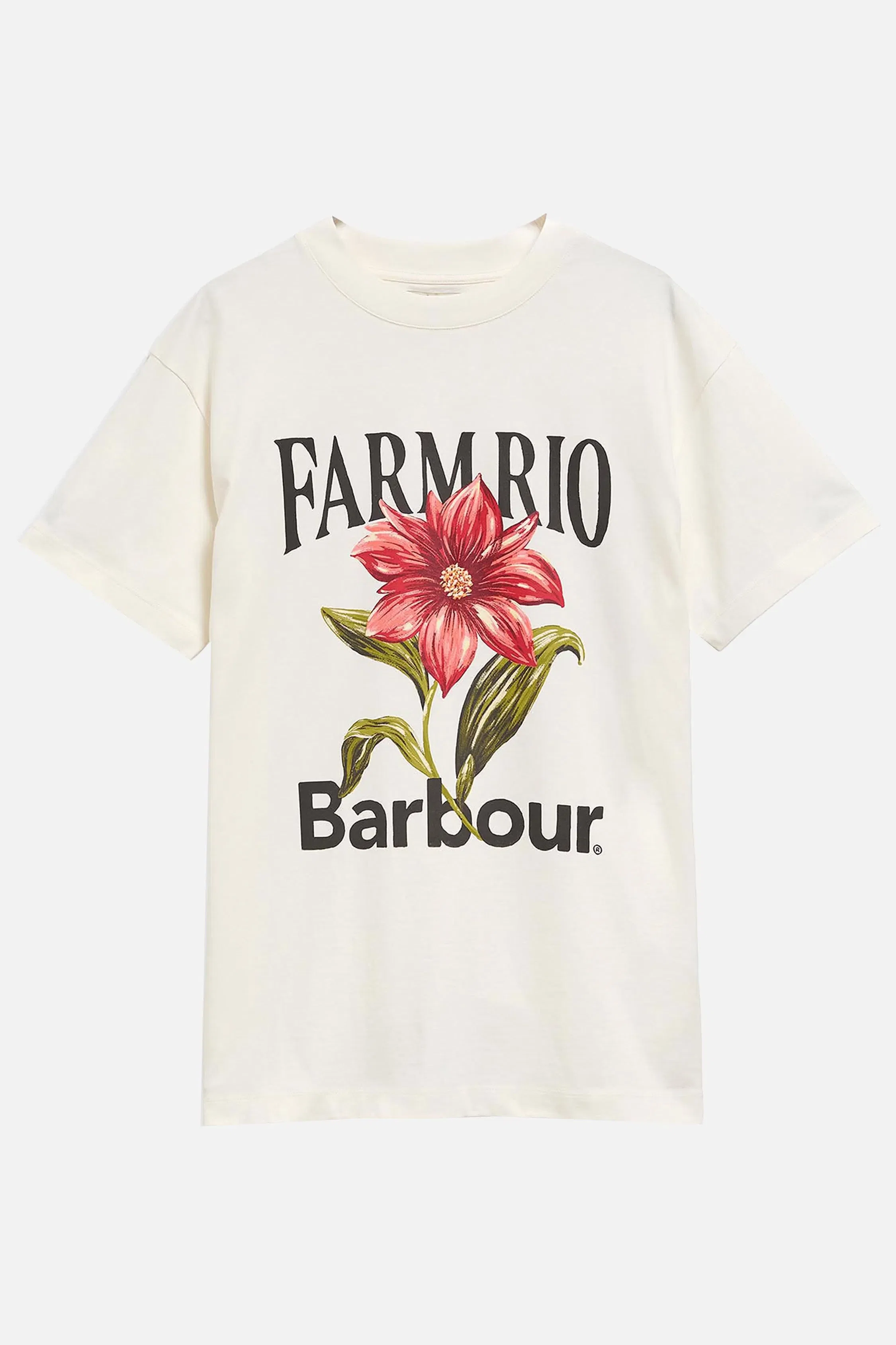 BARBOUR X FARM RIO T-SHIRT WILD FLOWER