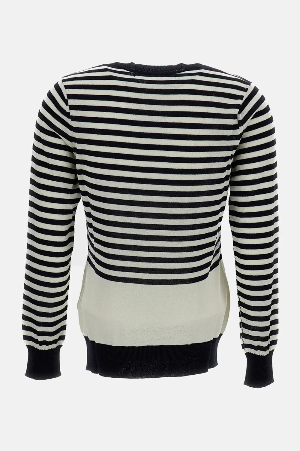 Junya Watanabe CARDIGAN GIROCOLLO A RIGHE