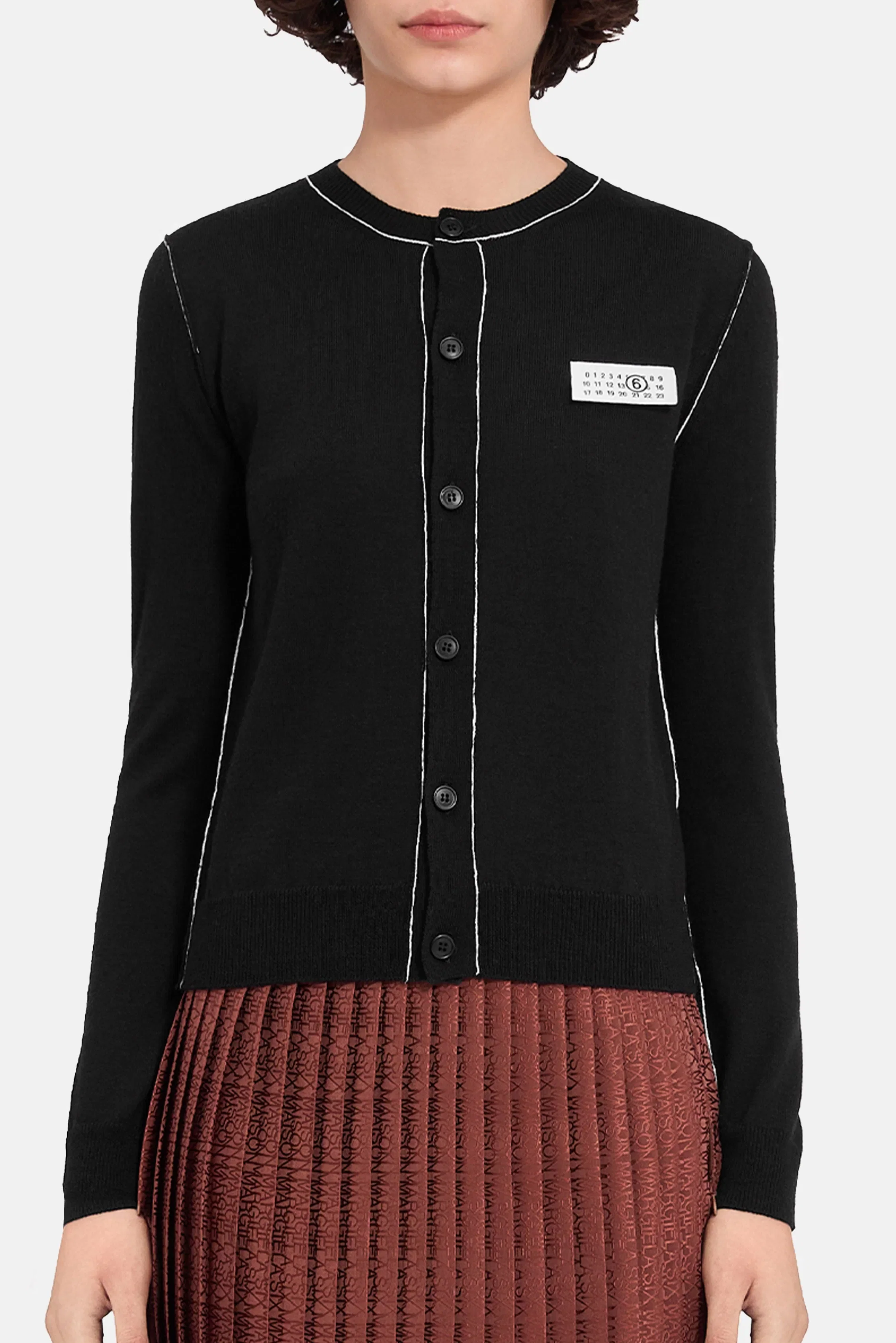 MM6 Maison Margiela CARDIGAN IN MISTO LANA