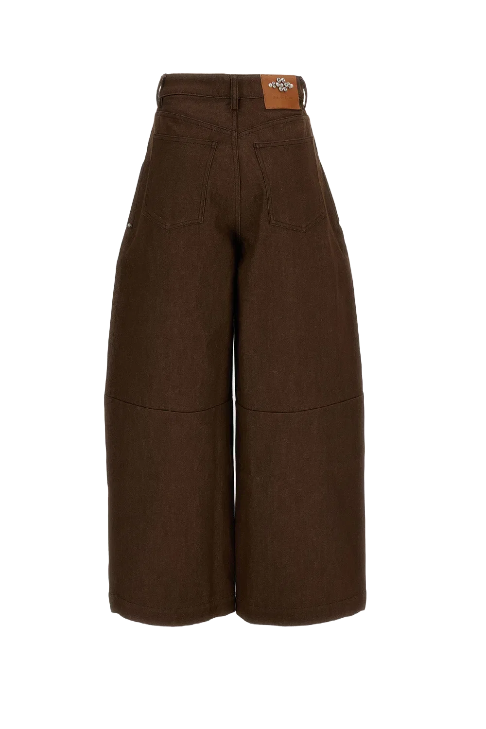 Simone Rocha PANTALONI JEANS A GAMBA CURVA UTILITY