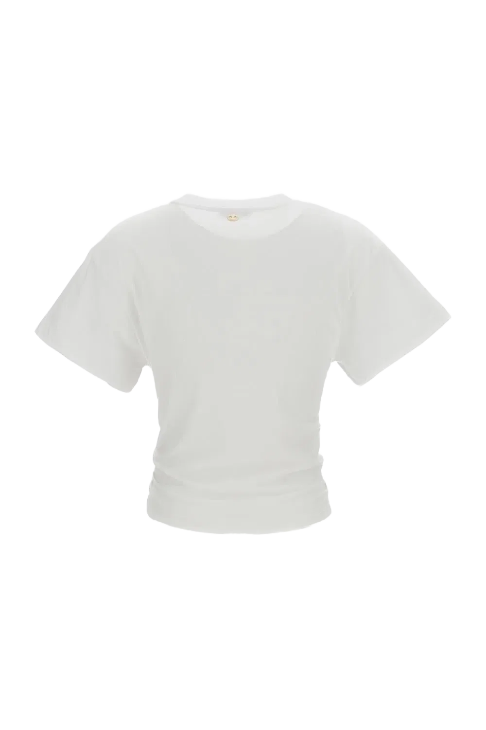 Rabanne T-SHIRT BIANCA CON PIERCING