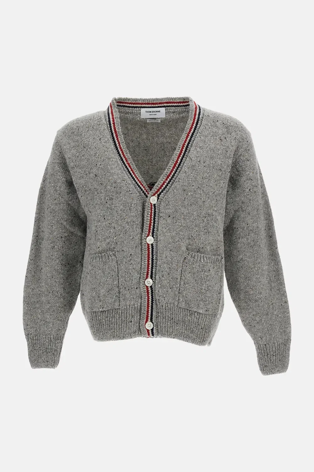 Thom Browne CARDIGAN DONEGAL INTARSIA HECTOR PATCHWORK