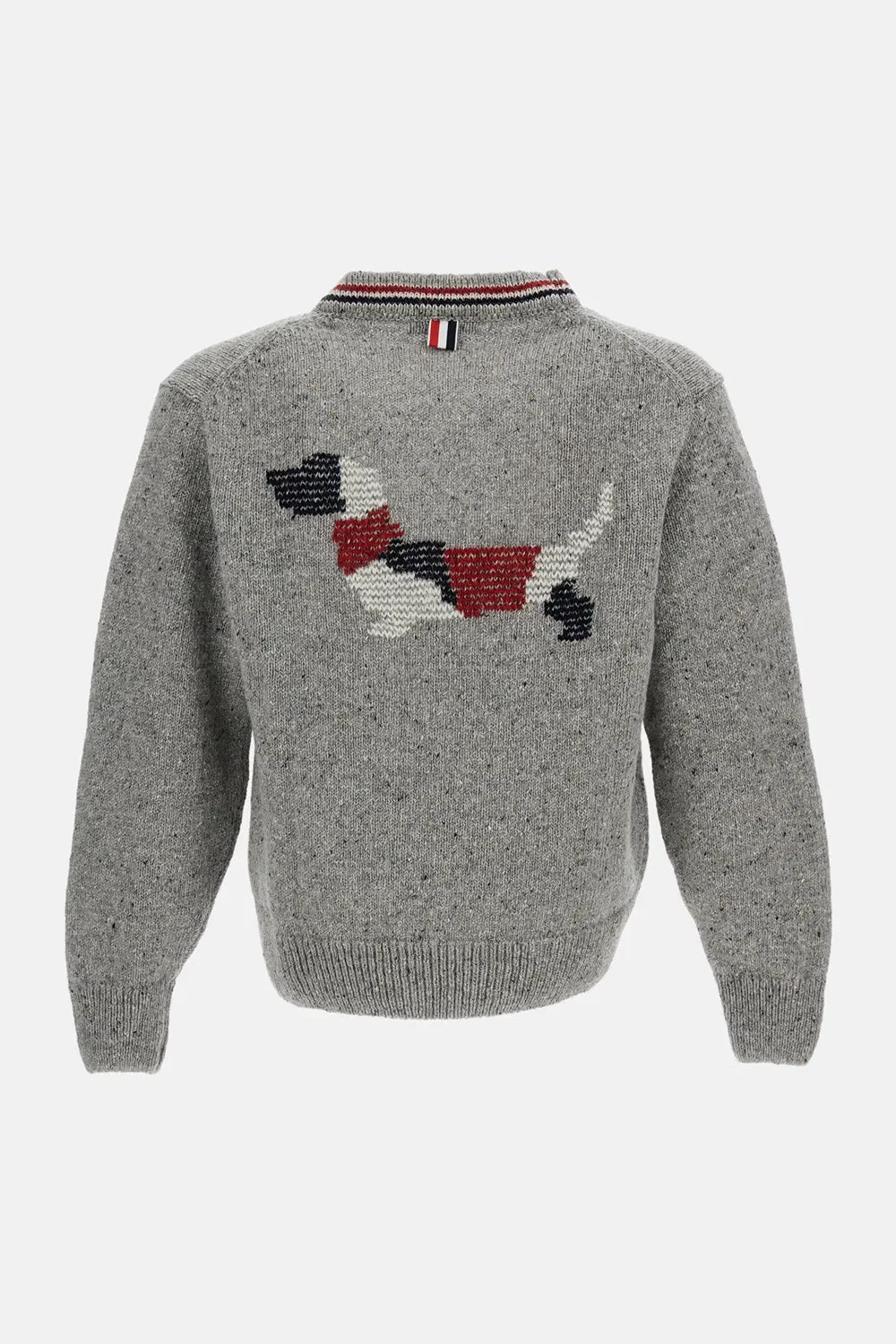 Thom Browne CARDIGAN DONEGAL INTARSIA HECTOR PATCHWORK