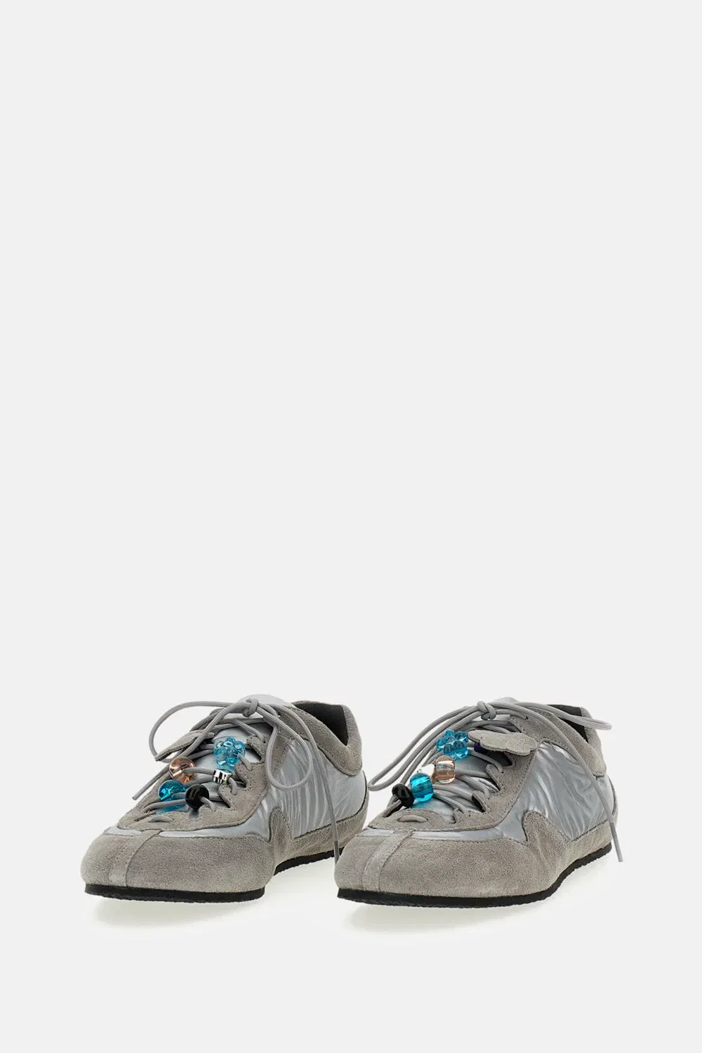 Cecilie Bahnsen SCARPE BLAISE SNEAKERS IN SUEDE E NYLON