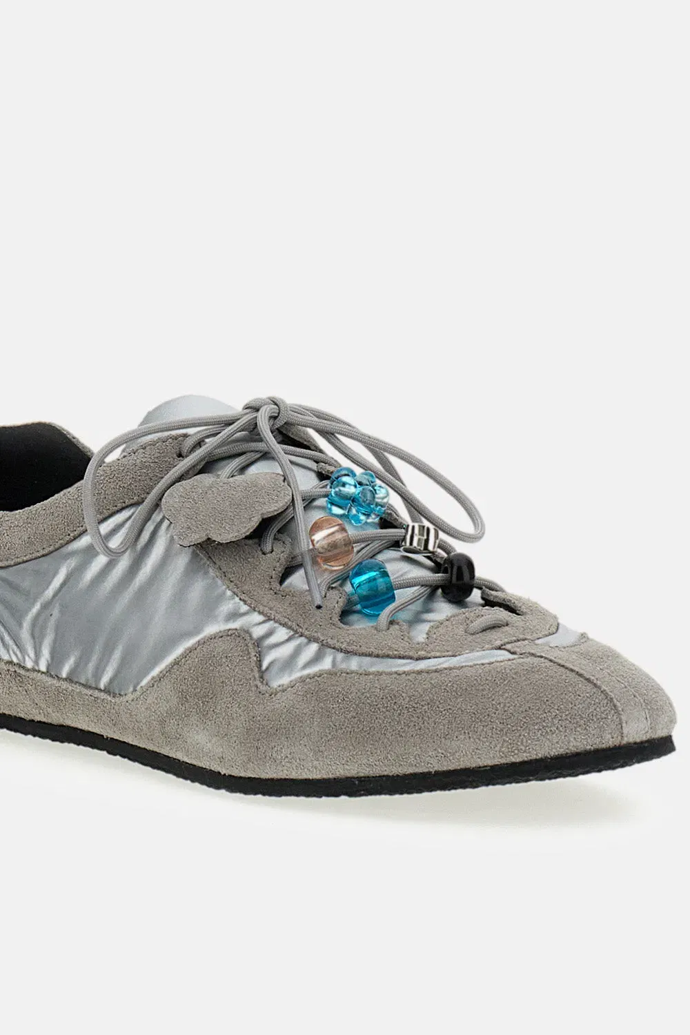 Cecilie Bahnsen SCARPE BLAISE SNEAKERS IN SUEDE E NYLON