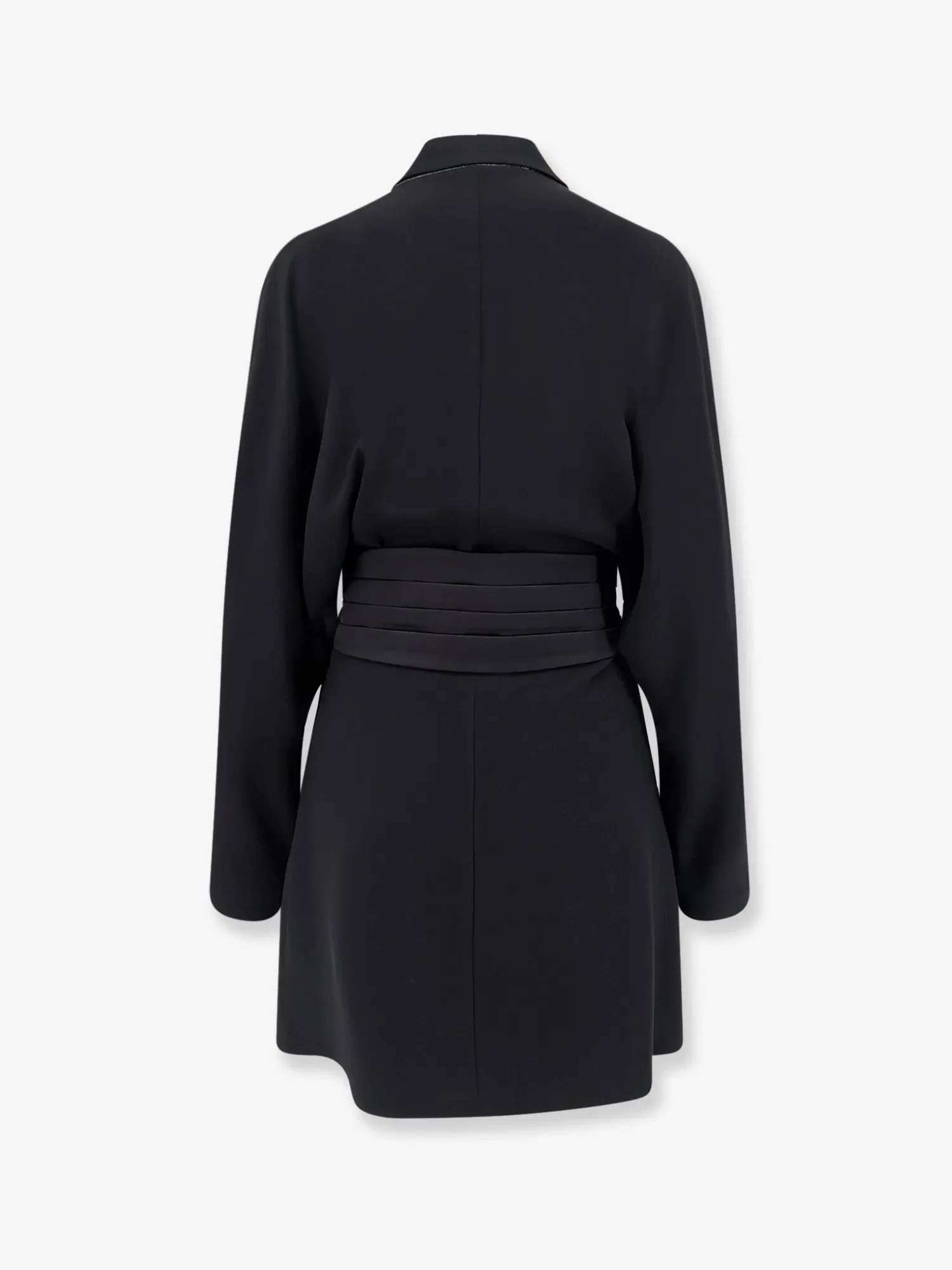 Brunello Cucinelli Chemisier Dress with Tuxedo-style band