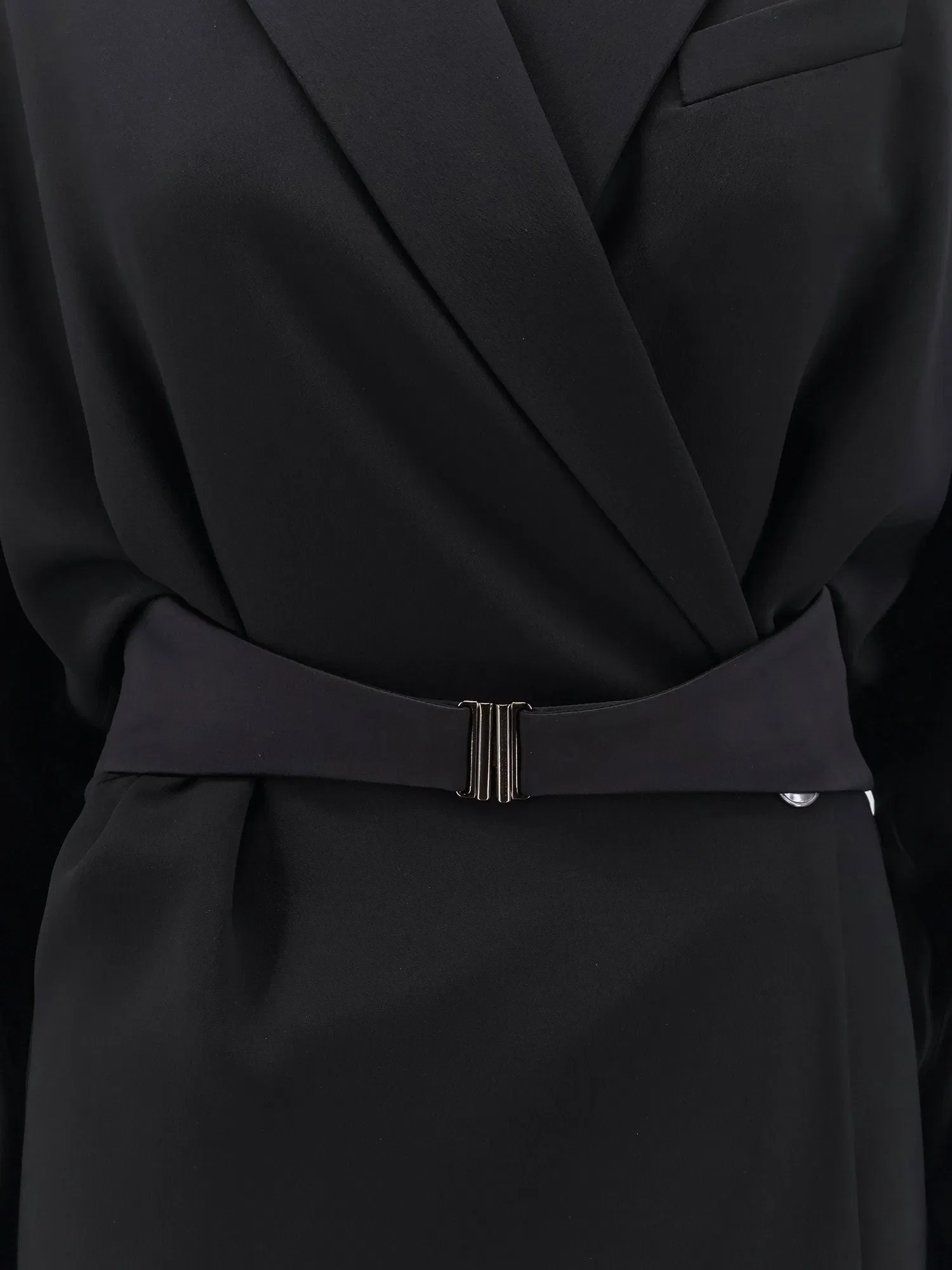 Brunello Cucinelli Chemisier Dress with Tuxedo-style band