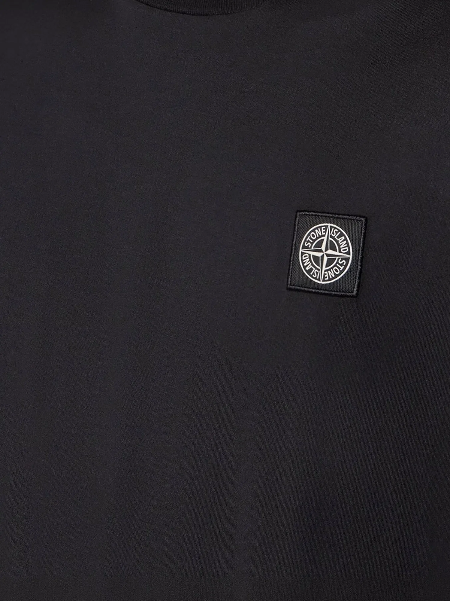 Stone Island Cotton T-shirt with front logo patch