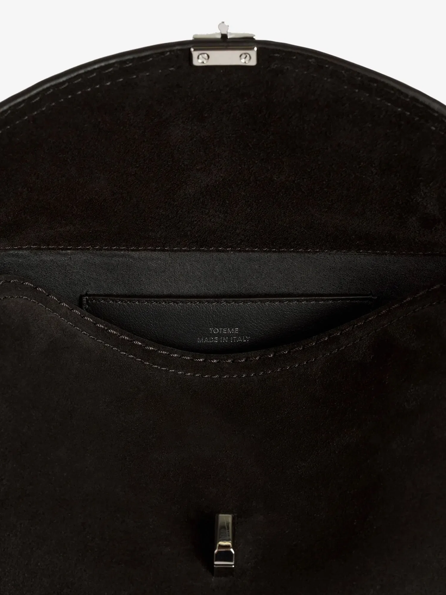 TOTEME T-Lock suede handbag