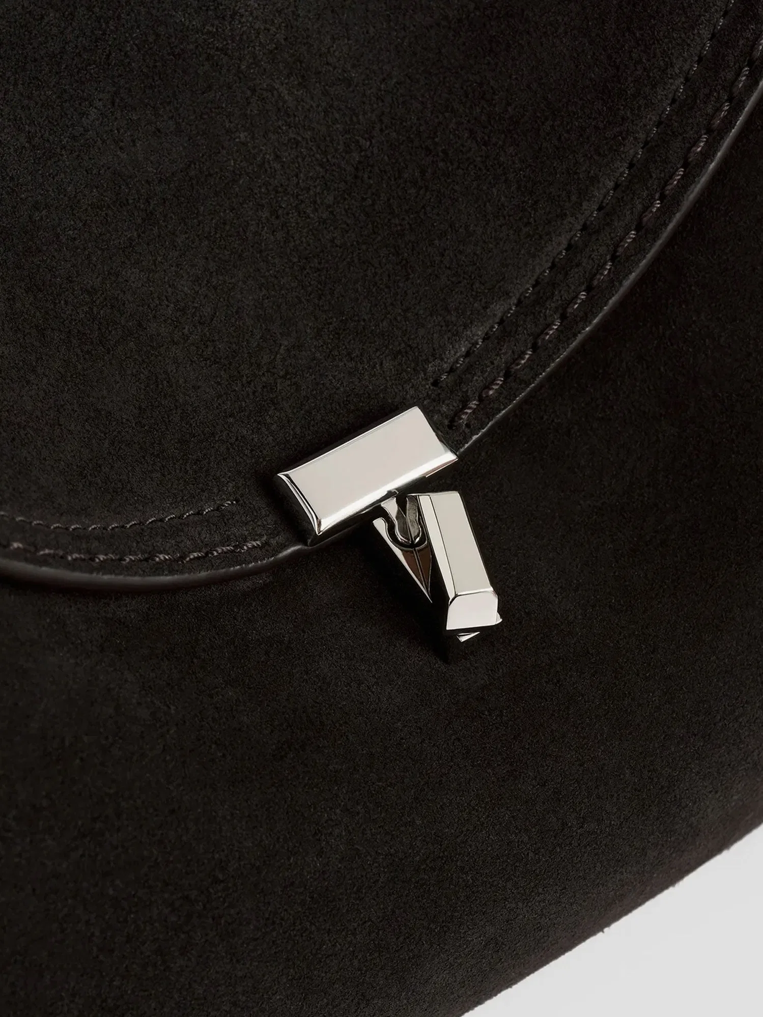 TOTEME T-Lock suede handbag
