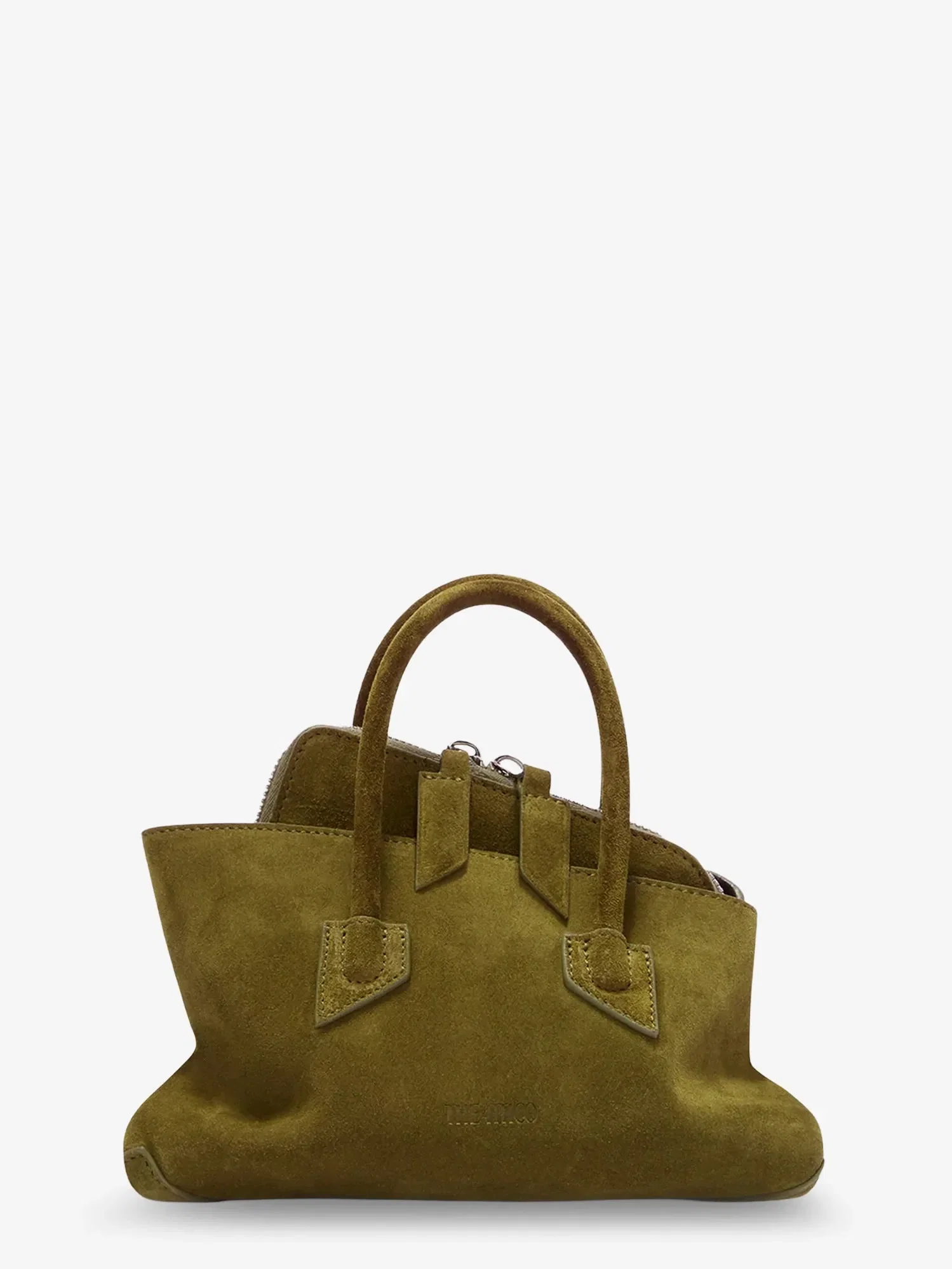 The Attico La Passeggiata Mini suede handbag
