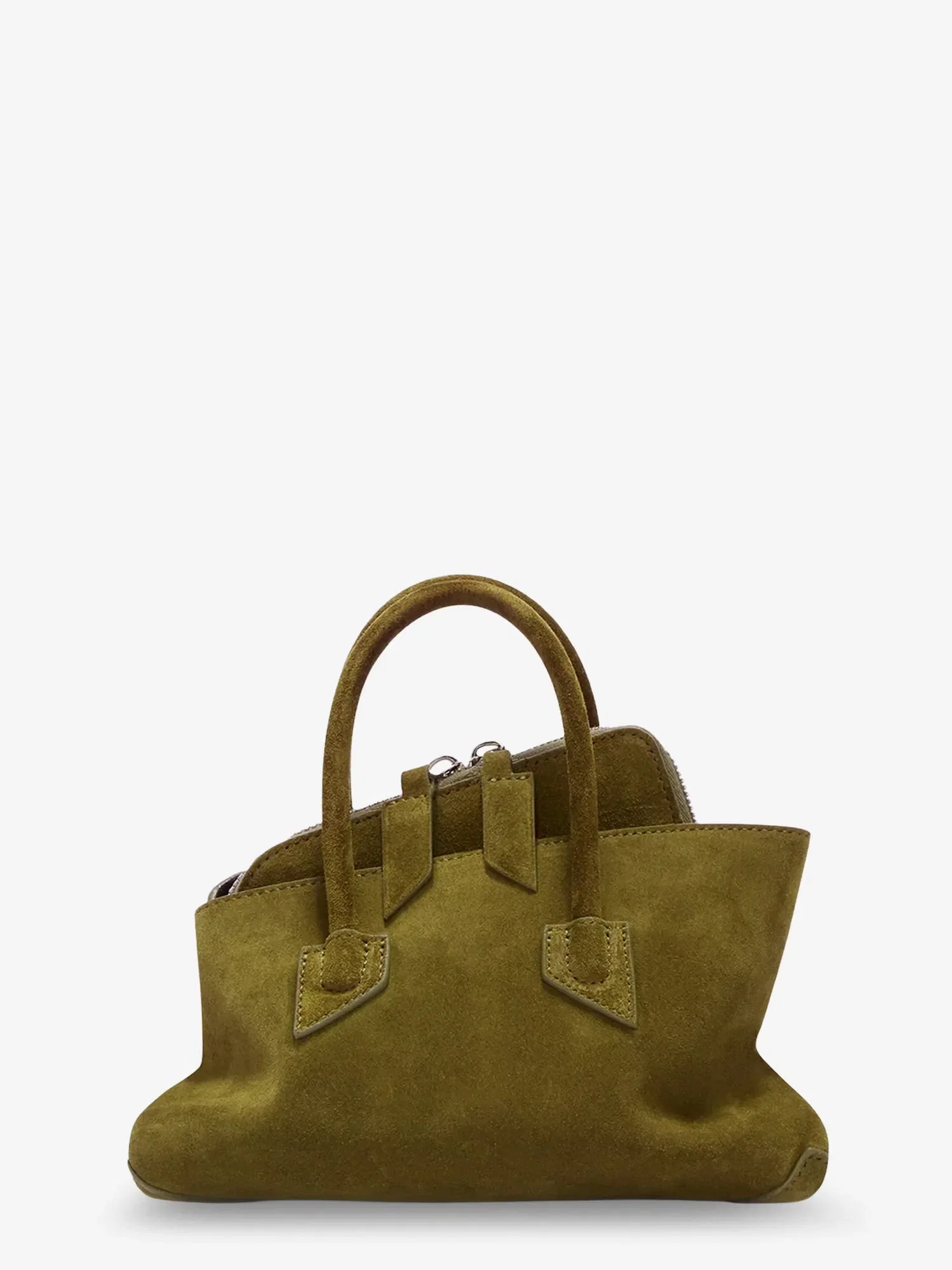 The Attico La Passeggiata Mini suede handbag