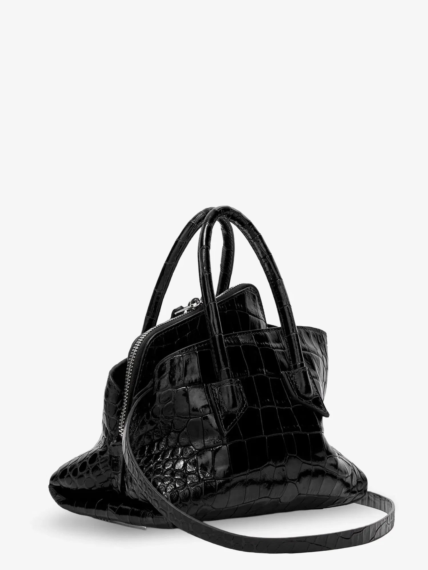 The Attico La Passeggiata Mini croco effect leather handbag