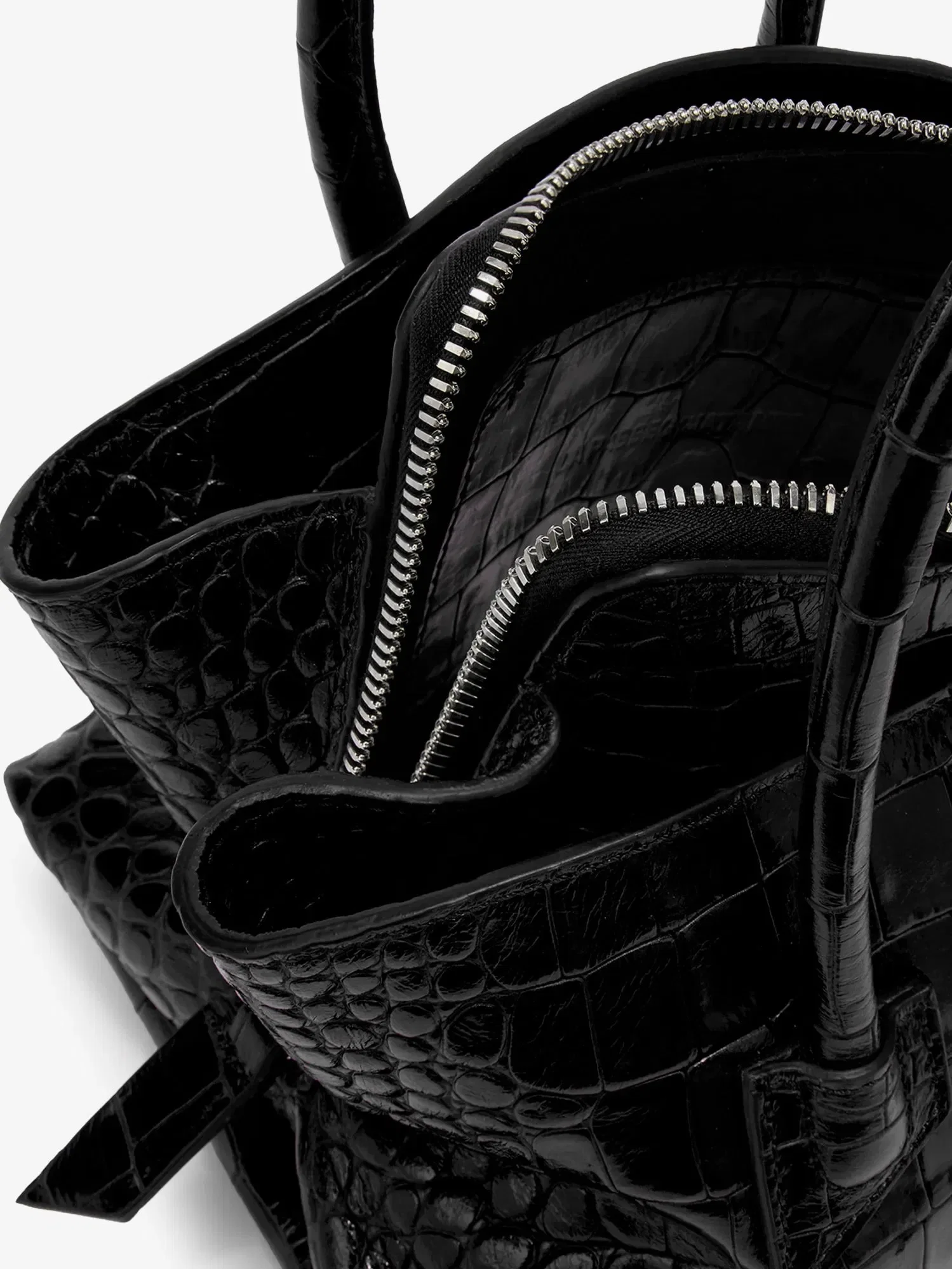 The Attico La Passeggiata Mini croco effect leather handbag