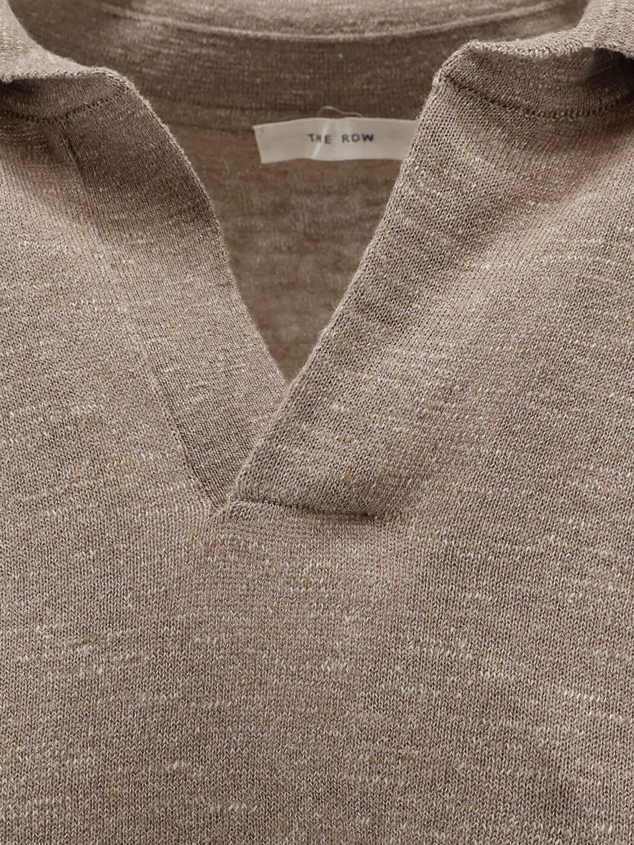 The Row Niosa polo shirt in cotton and linen