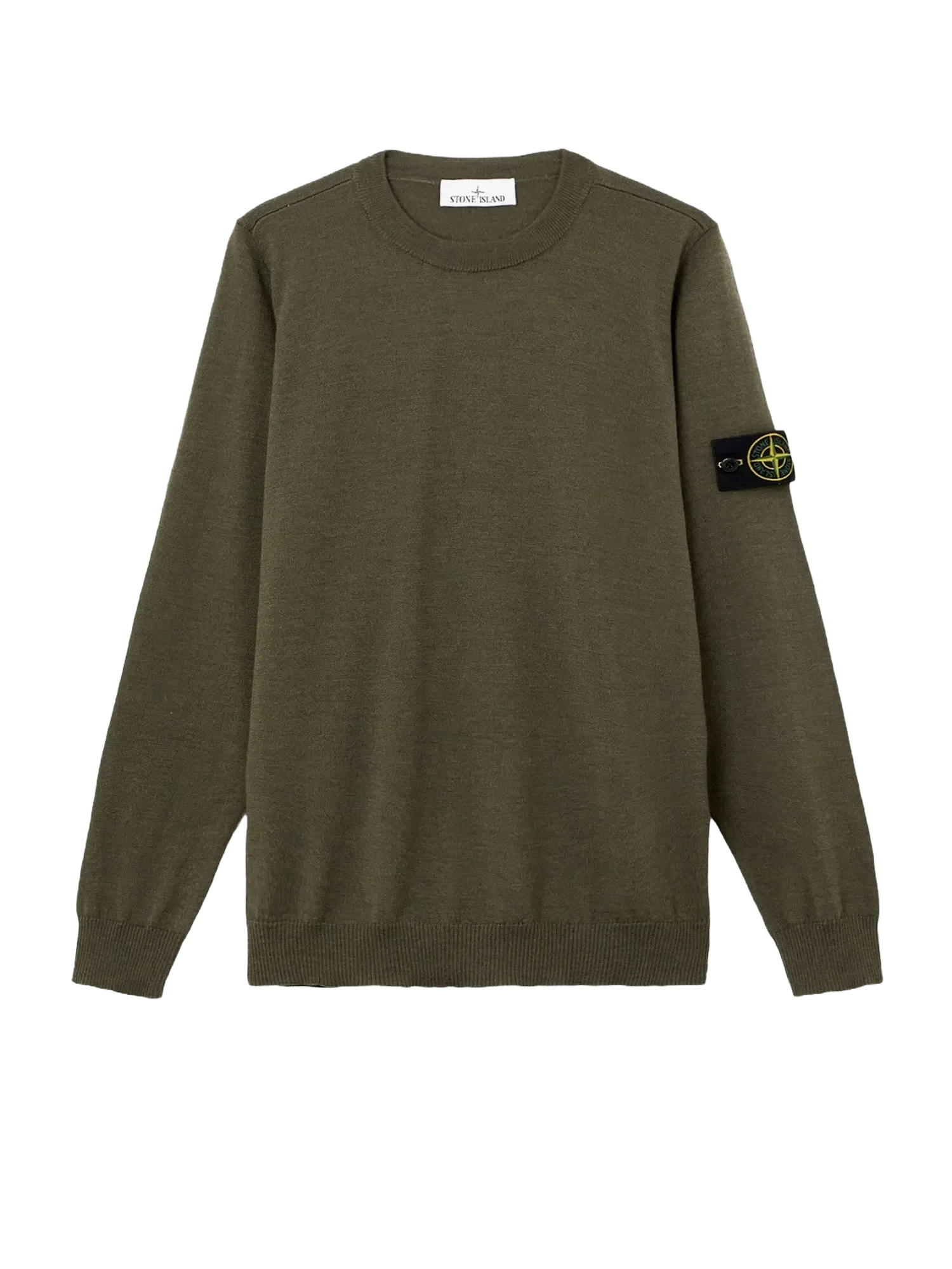 Stone Island Wool sweater with side logo patch