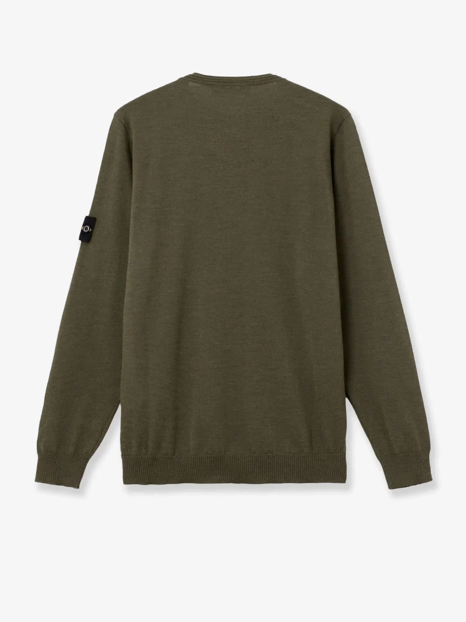 Stone Island Wool sweater with side logo patch