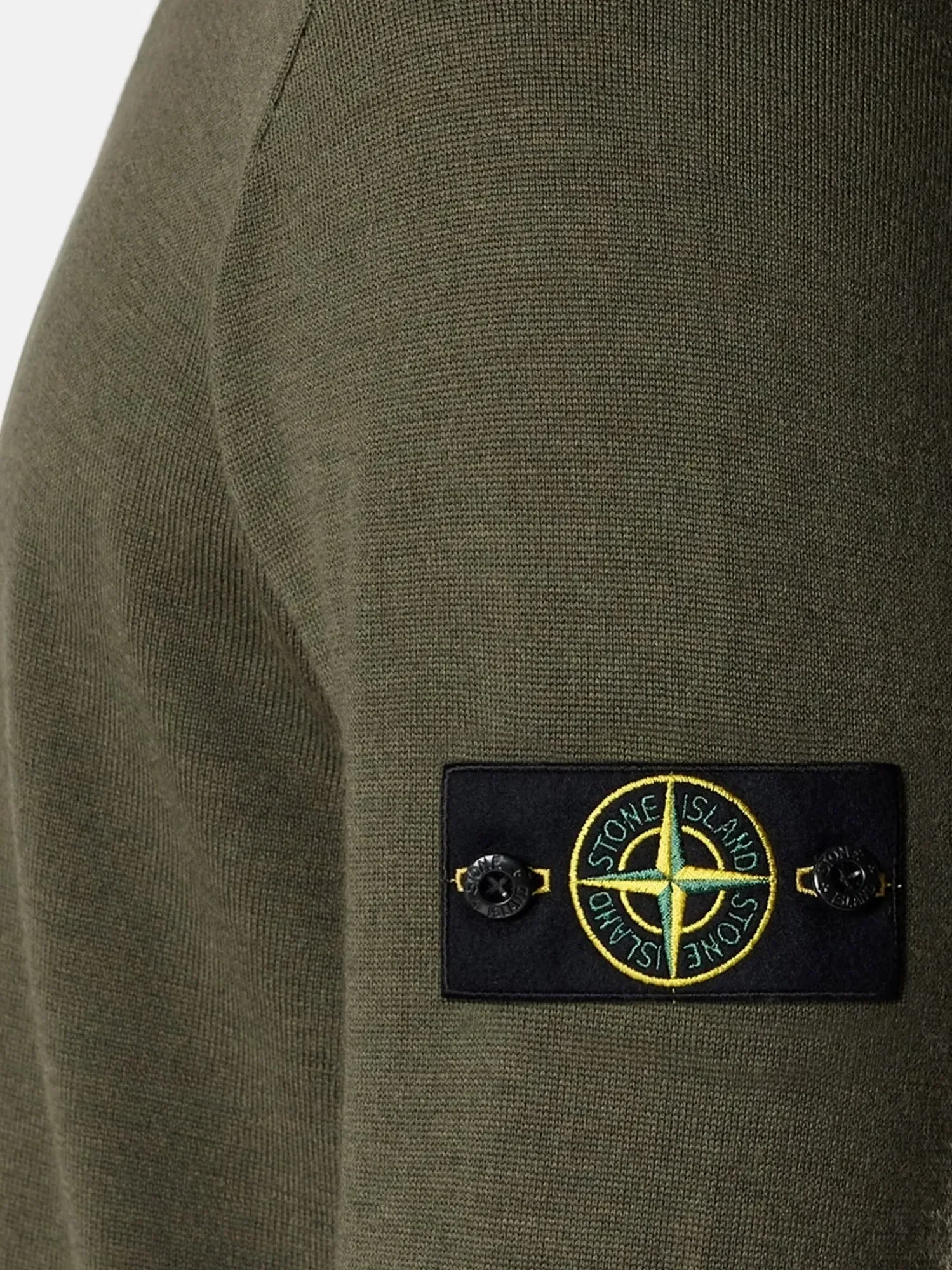 Stone Island Wool sweater with side logo patch