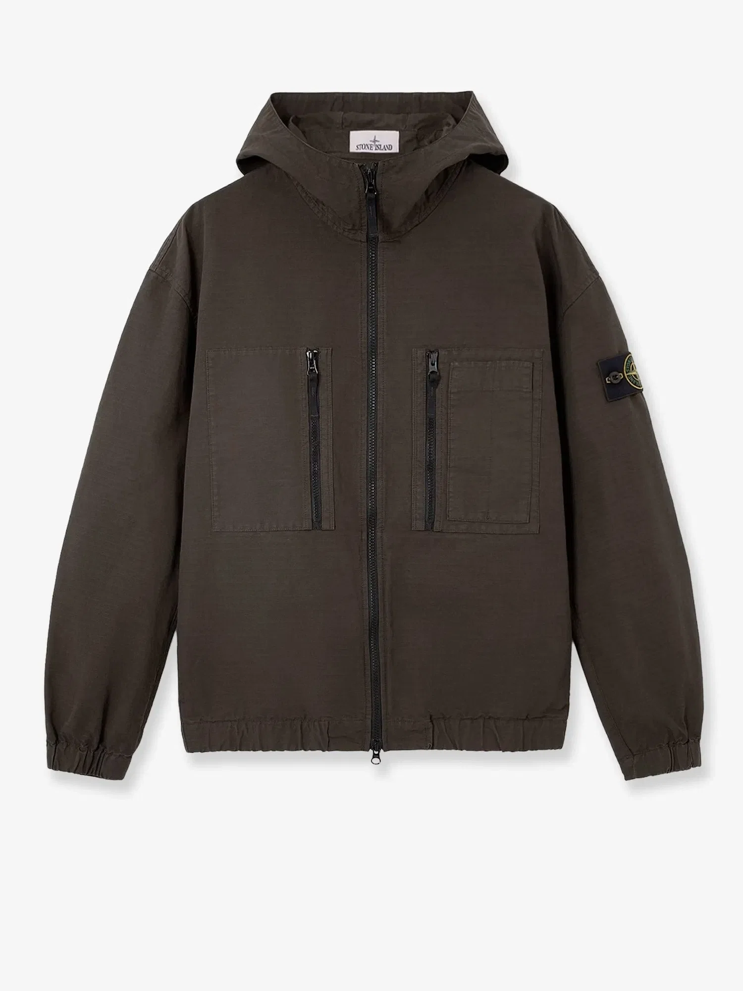 Stone Island Hooded organic cotton jacket