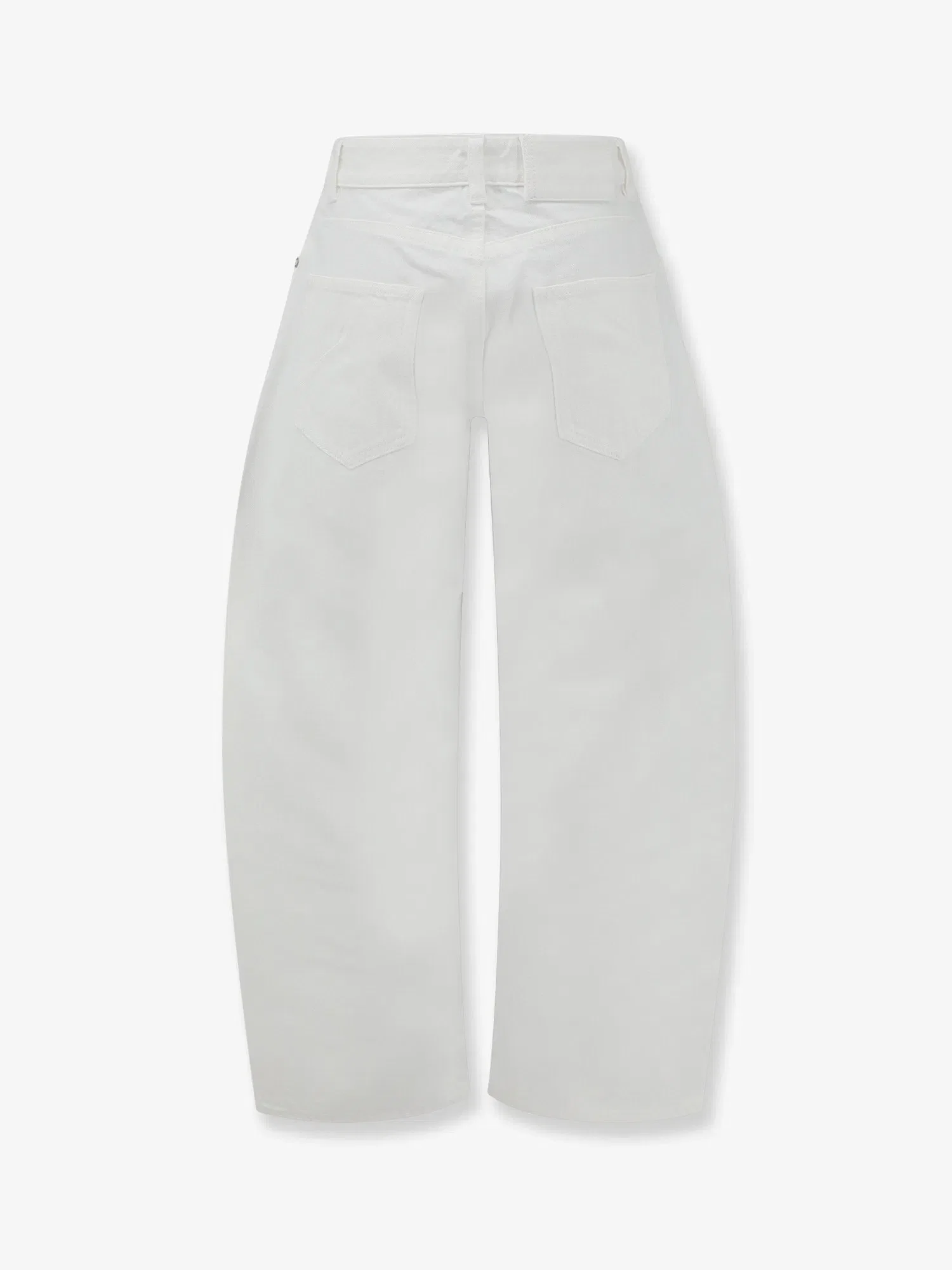 Alaia Rodeo white denim trousers
