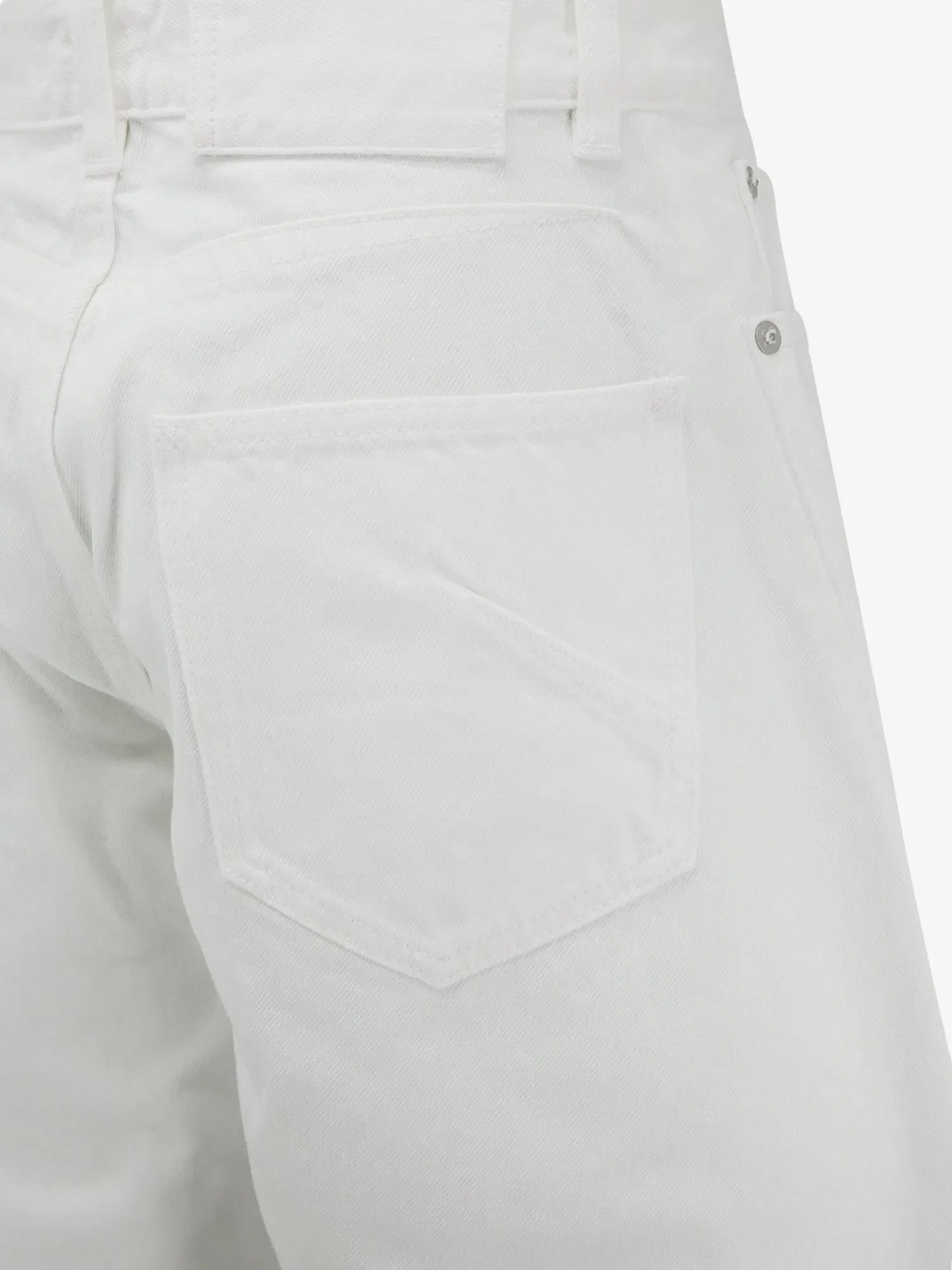 Alaia Rodeo white denim trousers