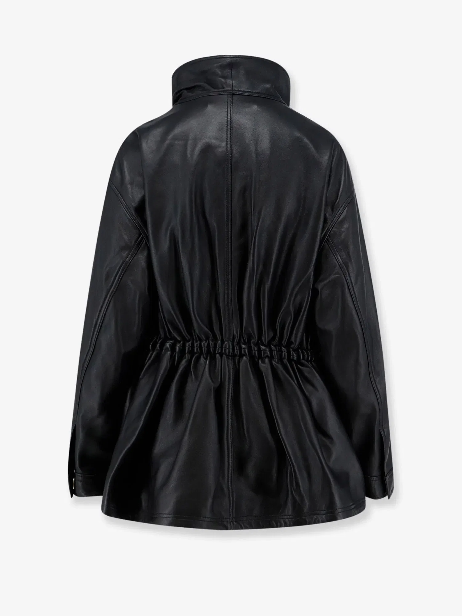 Róhe Leather jacket with adjustable drawstring waist